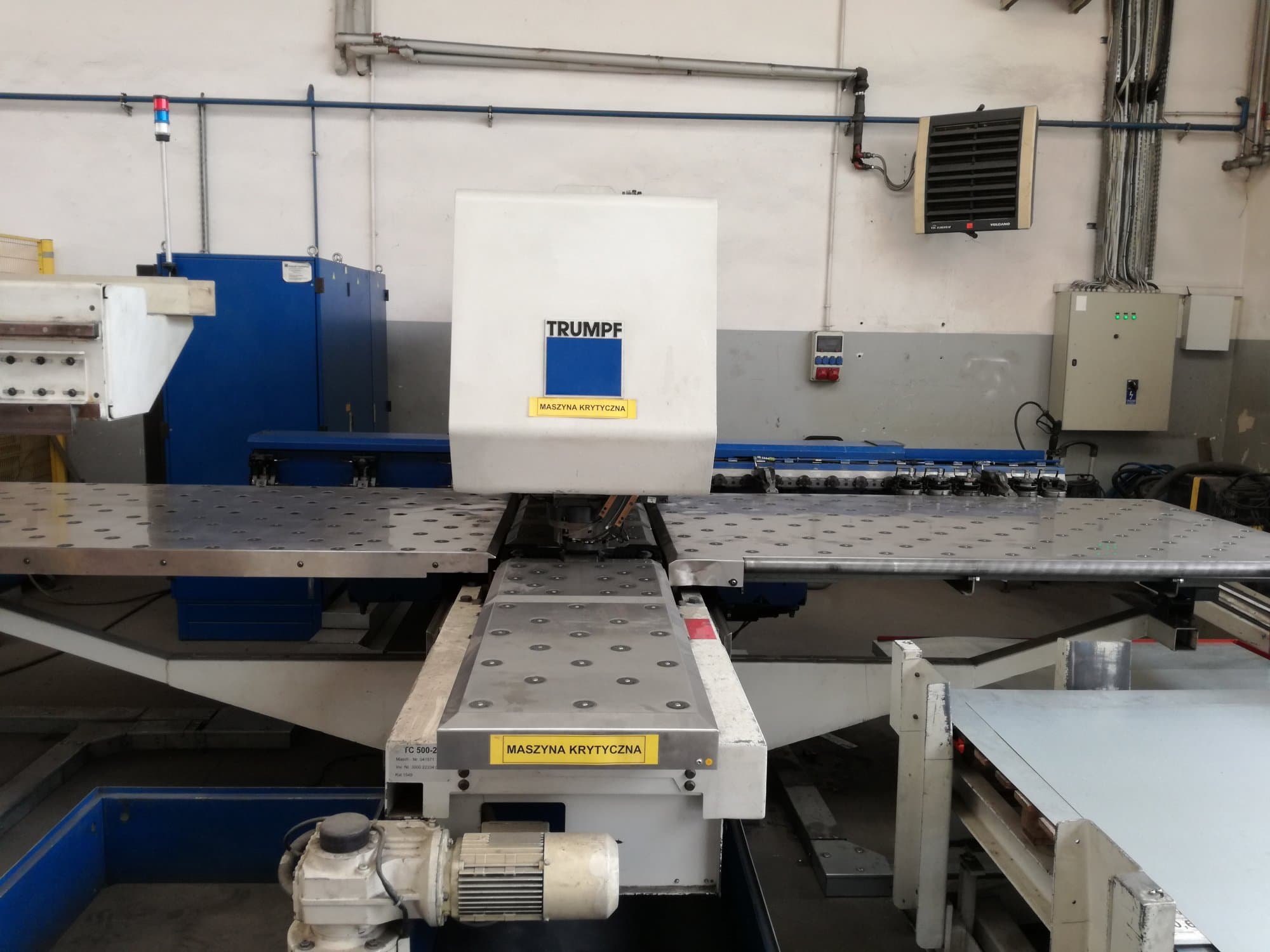 Trumpf Trumatic 500 Mašinos vaizdas iš priekio
