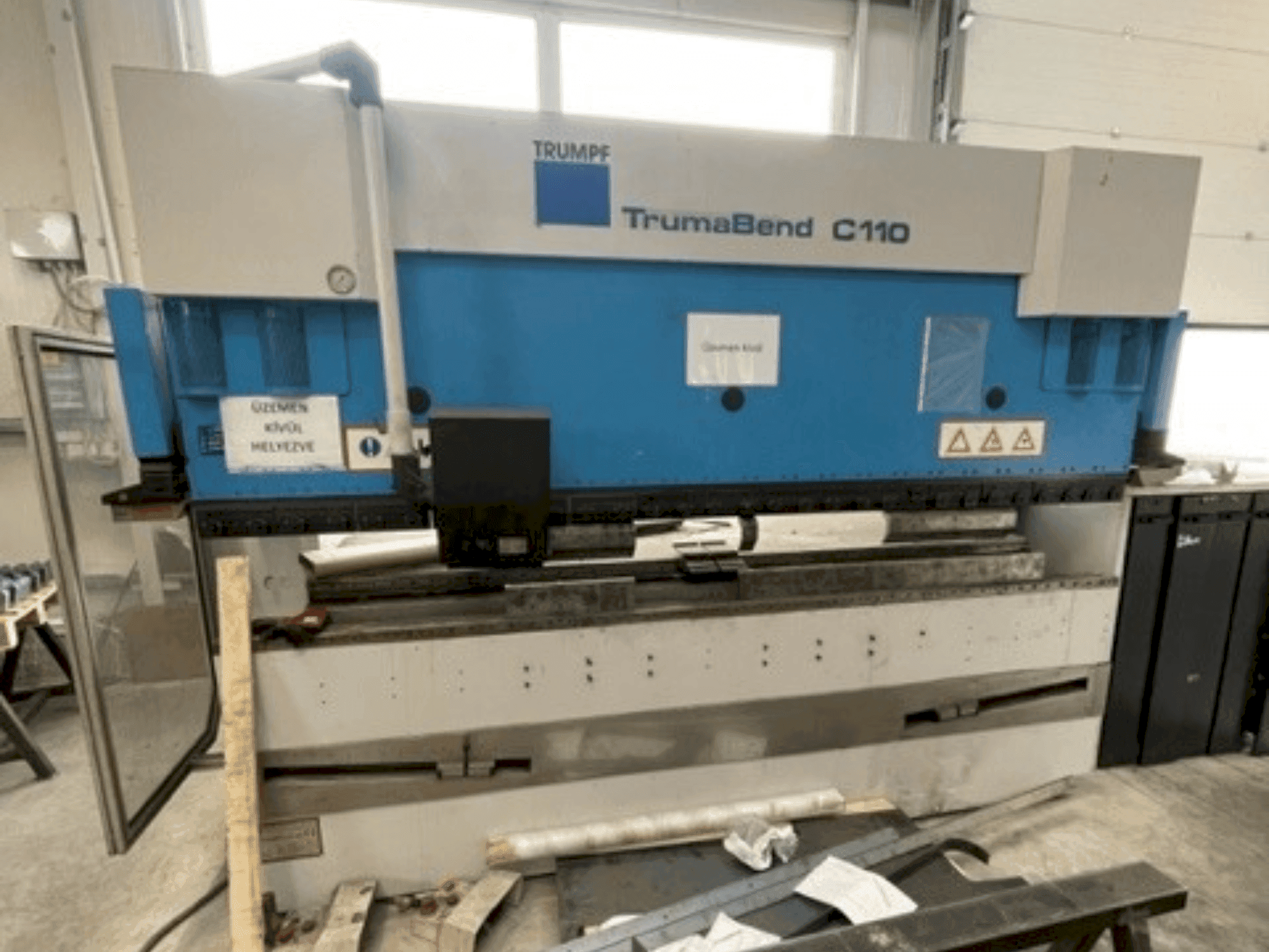 TRUMPF TrumaBend C110 Mašinos vaizdas iš priekio