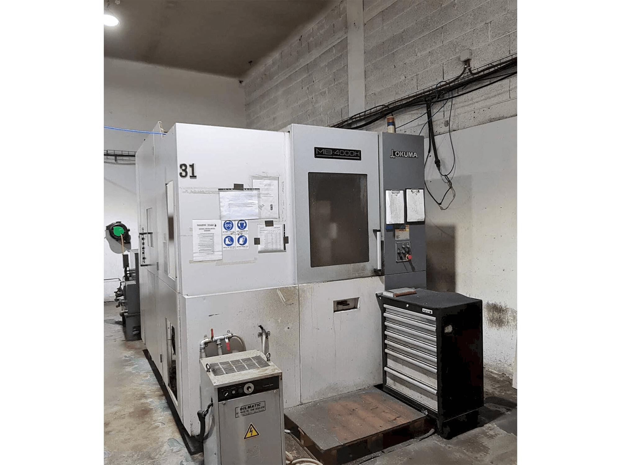 Okuma MB-4000H Mašinos vaizdas iš priekio