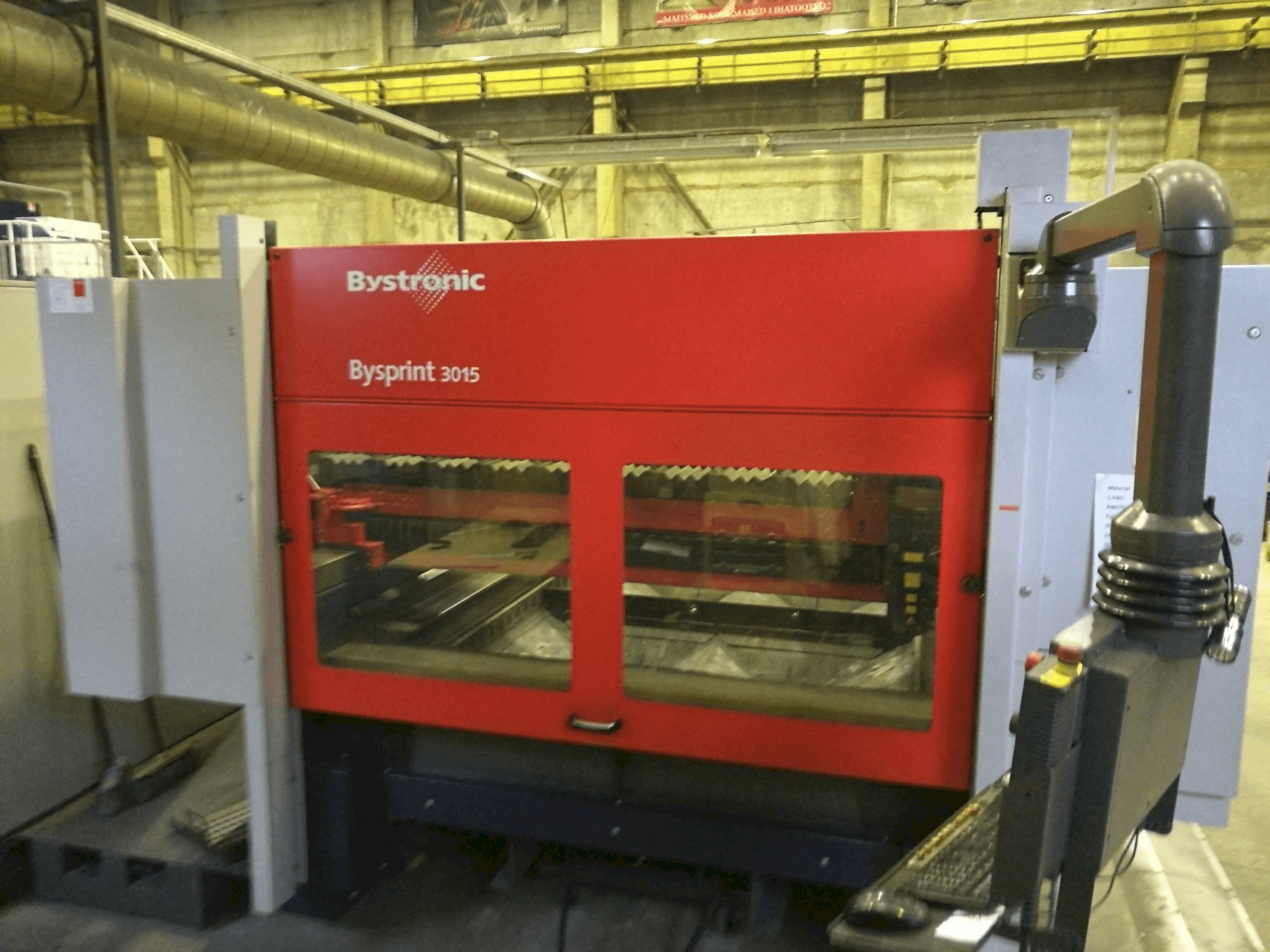 Bystronic Bysprint 3015 Mašinos vaizdas iš priekio