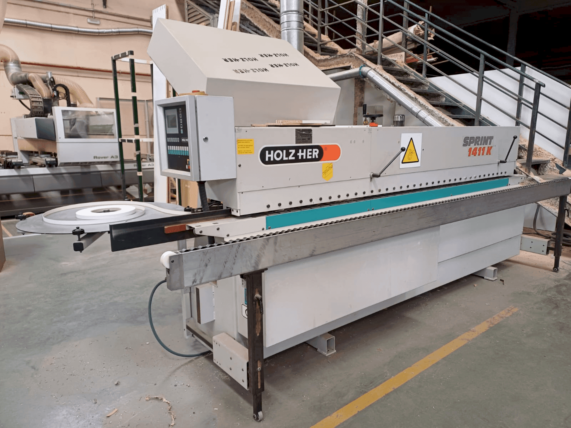 HOLZHER SPRINT 1411K Mašinos vaizdas iš priekio