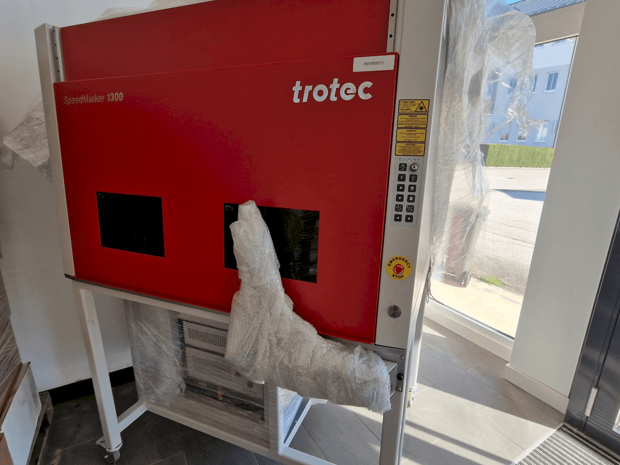 Trotec SpeedMarker 1300 Mašinos vaizdas iš priekio