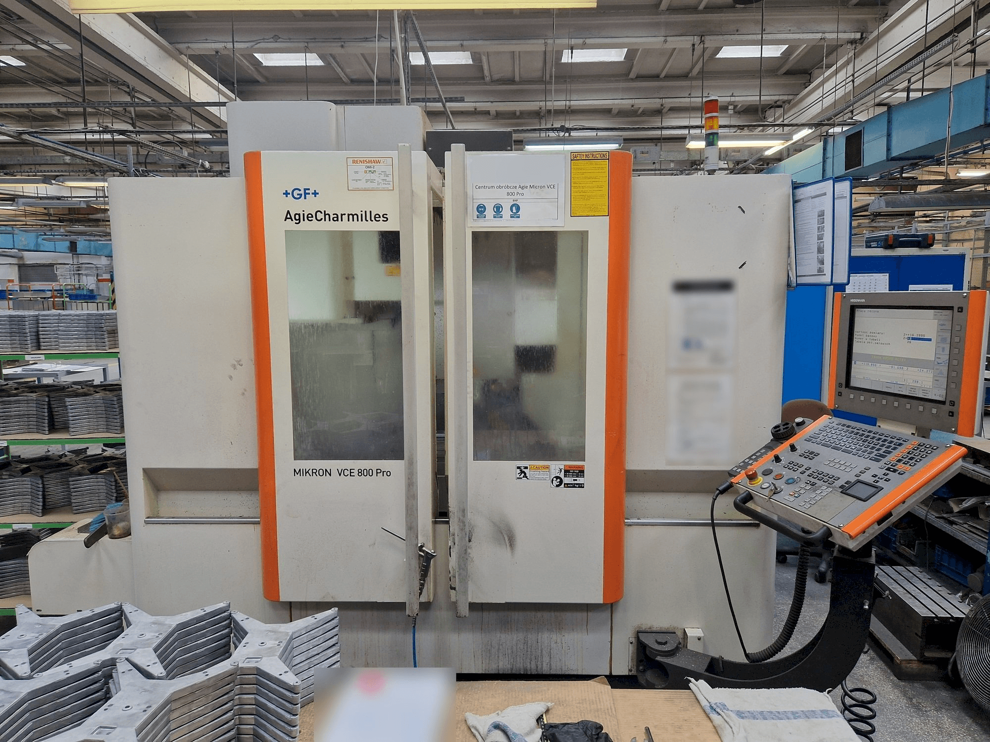 AgieCharmilles MIKRON VCE 800 PRO Mašinos vaizdas iš priekio