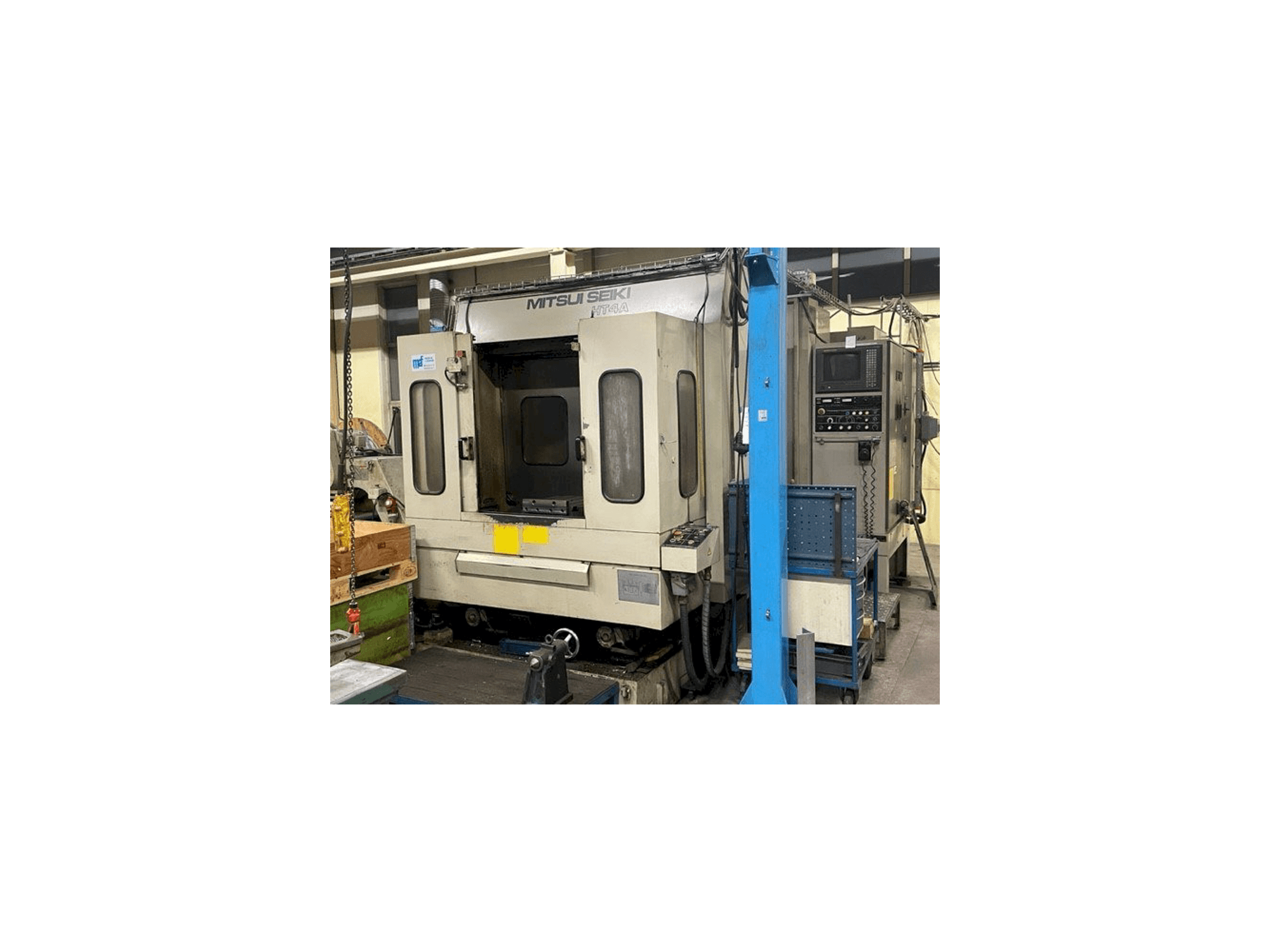 Mitsui Seiki HT4A Mašinos vaizdas iš priekio