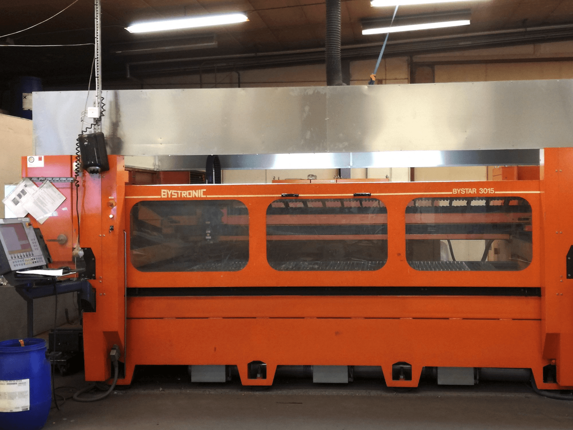 Bystronic Bystar 3015 Mašinos vaizdas iš priekio