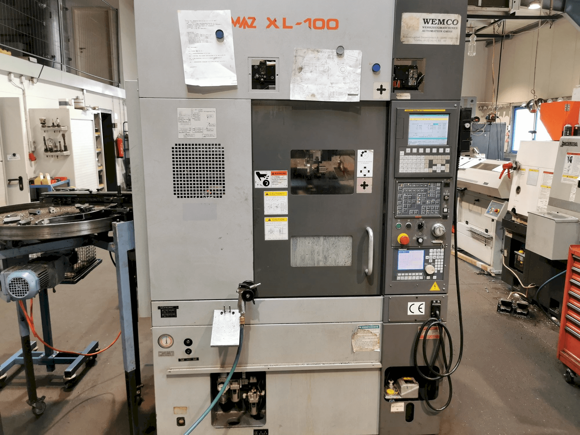 Takamaz XL100 Mašinos vaizdas iš priekio