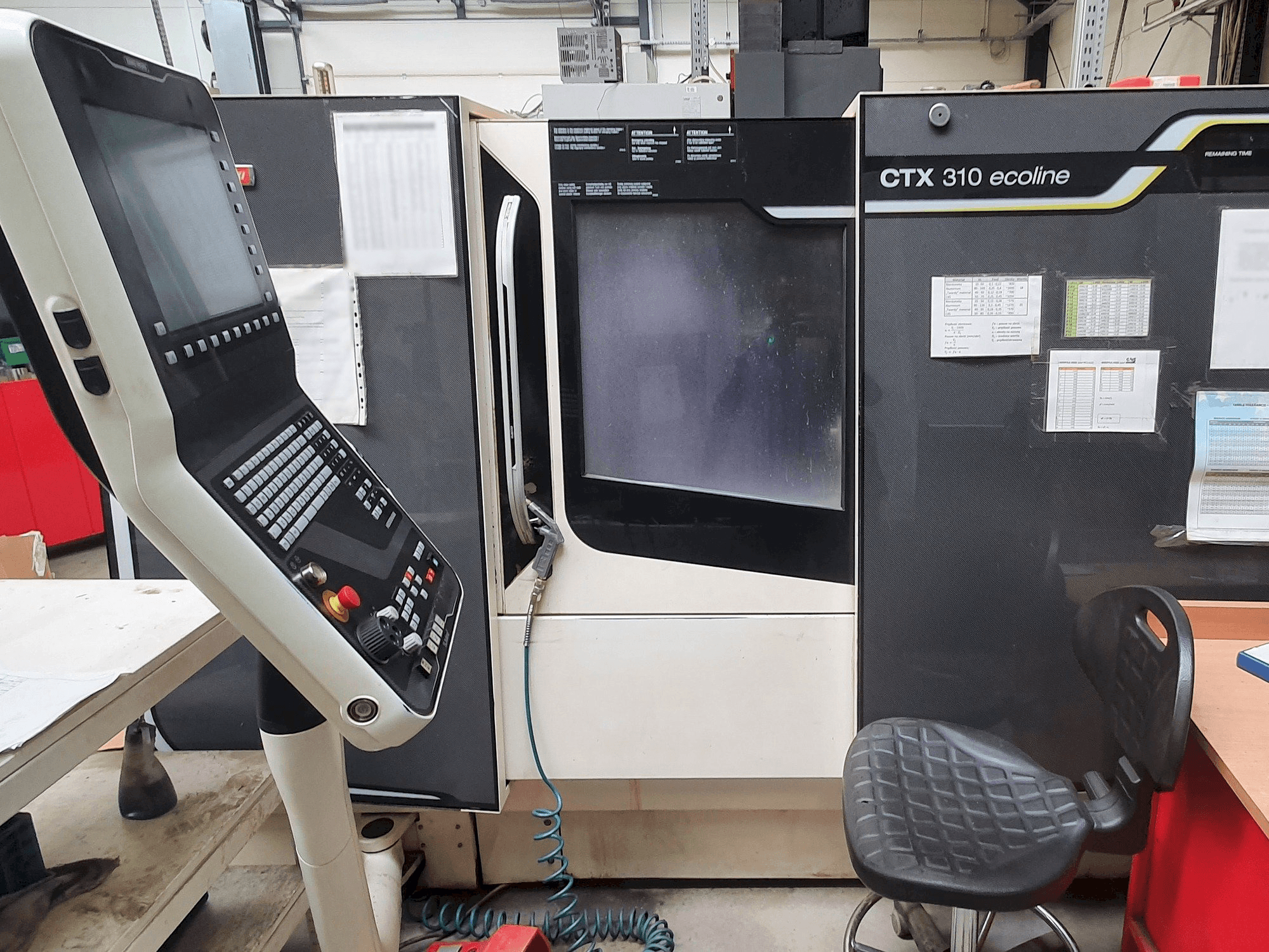 DMG MORI SEIKI CTX Mašinos vaizdas iš priekio