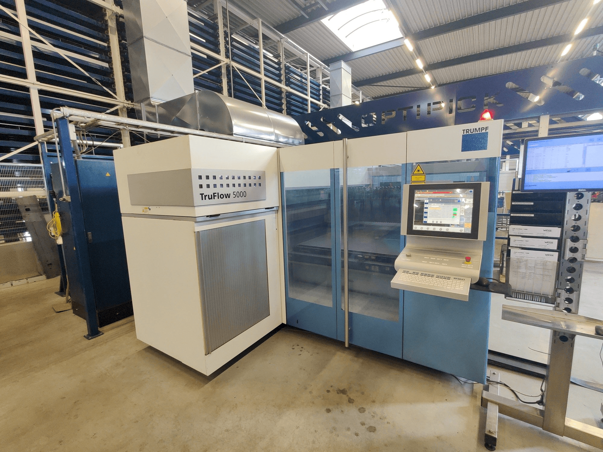 Trumpf TruLaser 3030 Mašinos vaizdas iš priekio