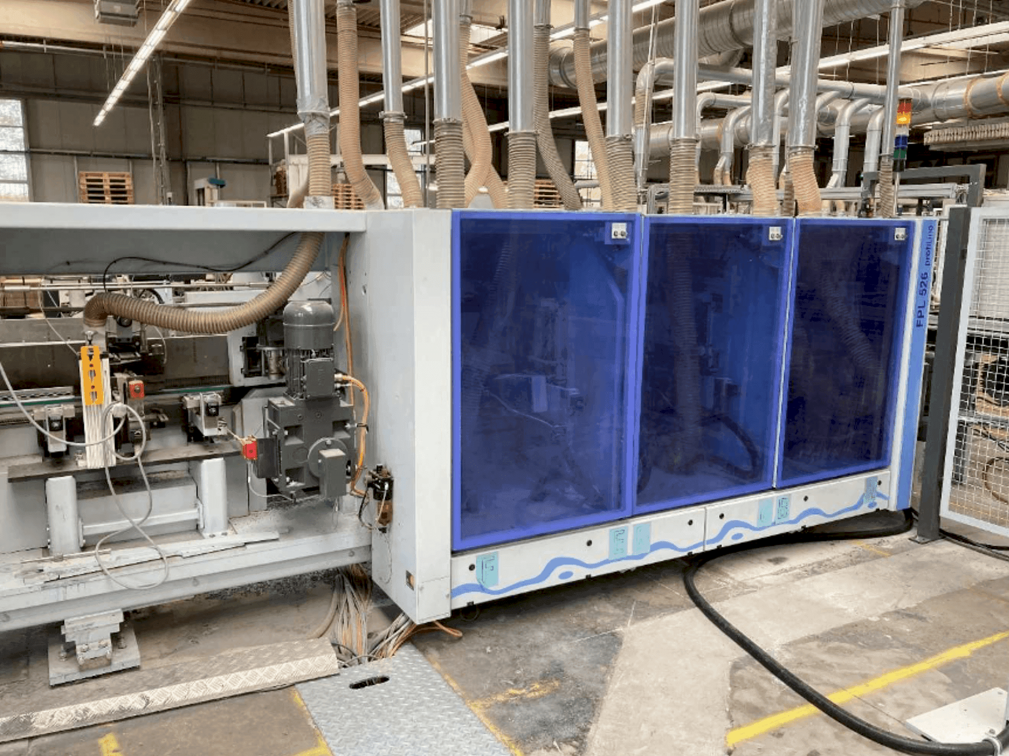 HOMAG PROFI FPL 525/6/04/PW/V LVT Profiling System Mašinos vaizdas iš priekio