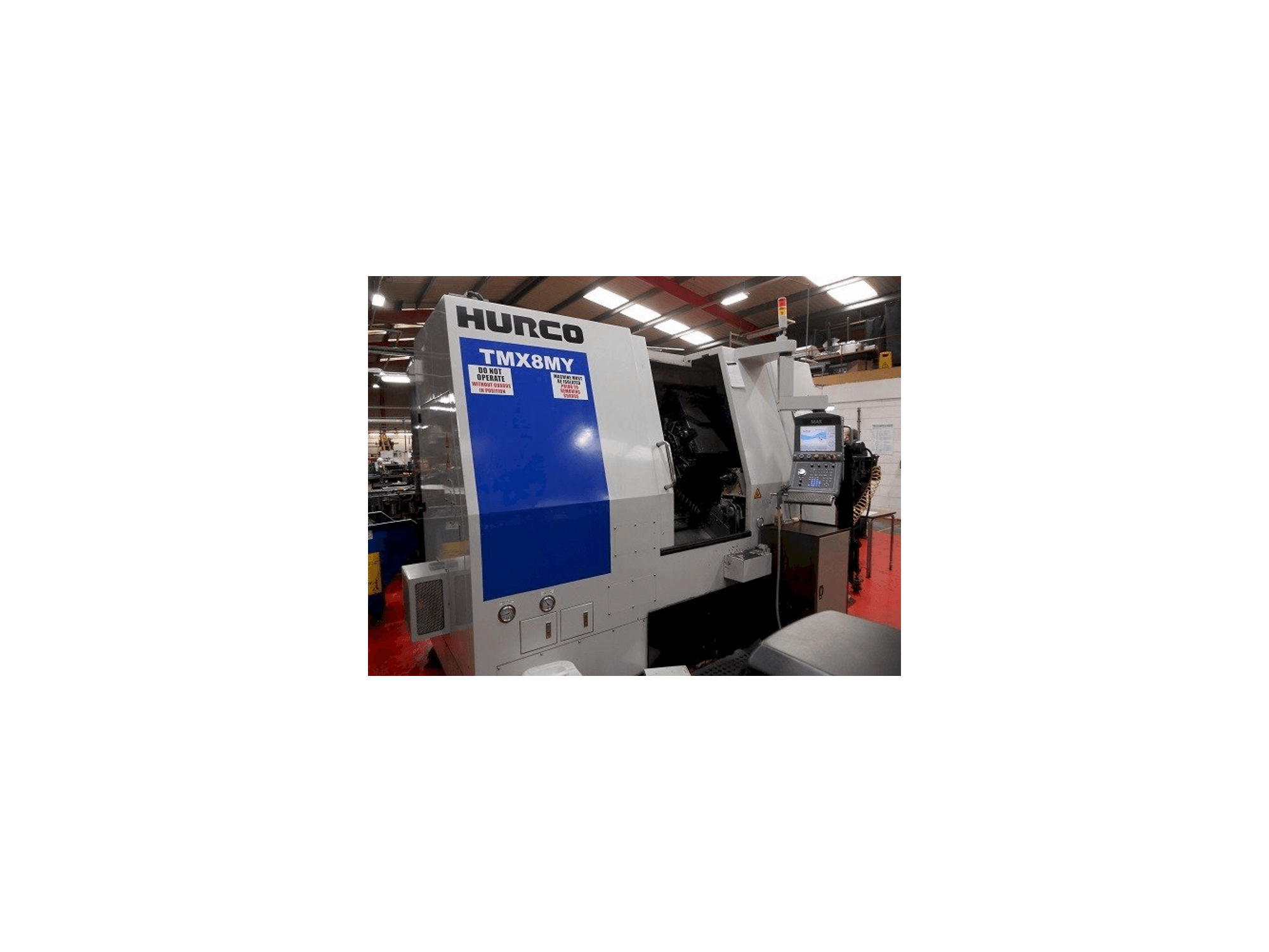 Hurco TMX 8MY Mašinos vaizdas iš priekio