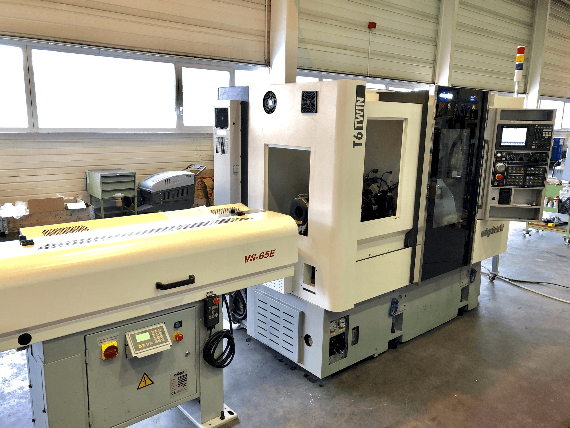 Müga T6 Twin 60 Mašinos vaizdas iš priekio