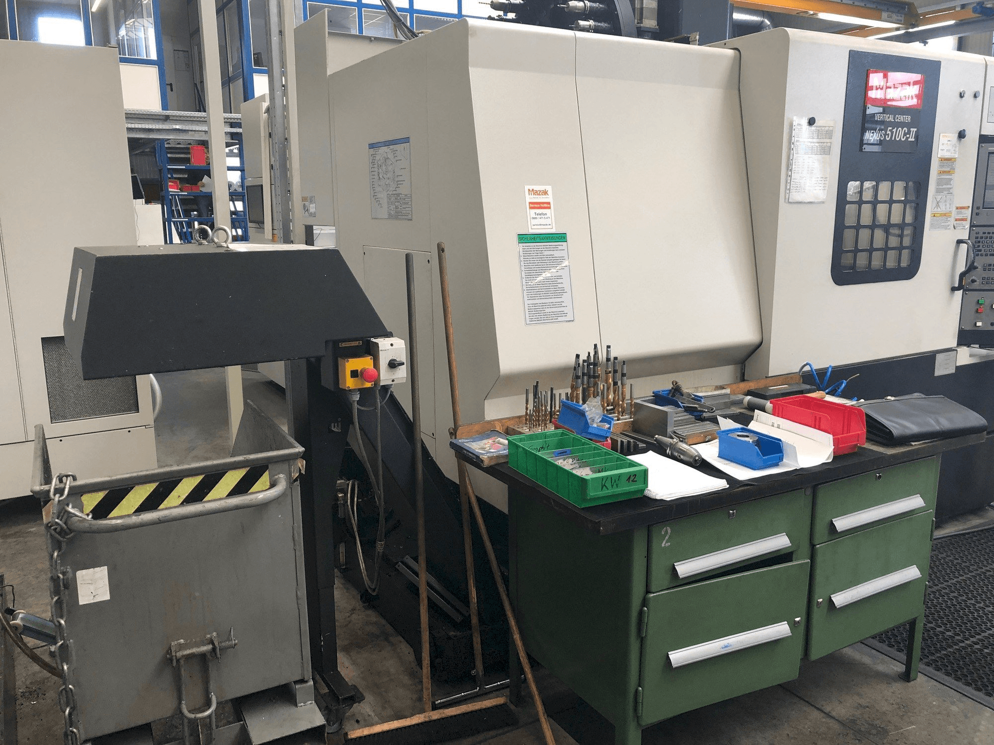 Mazak Nexus 510C-II Mašinos vaizdas iš priekio