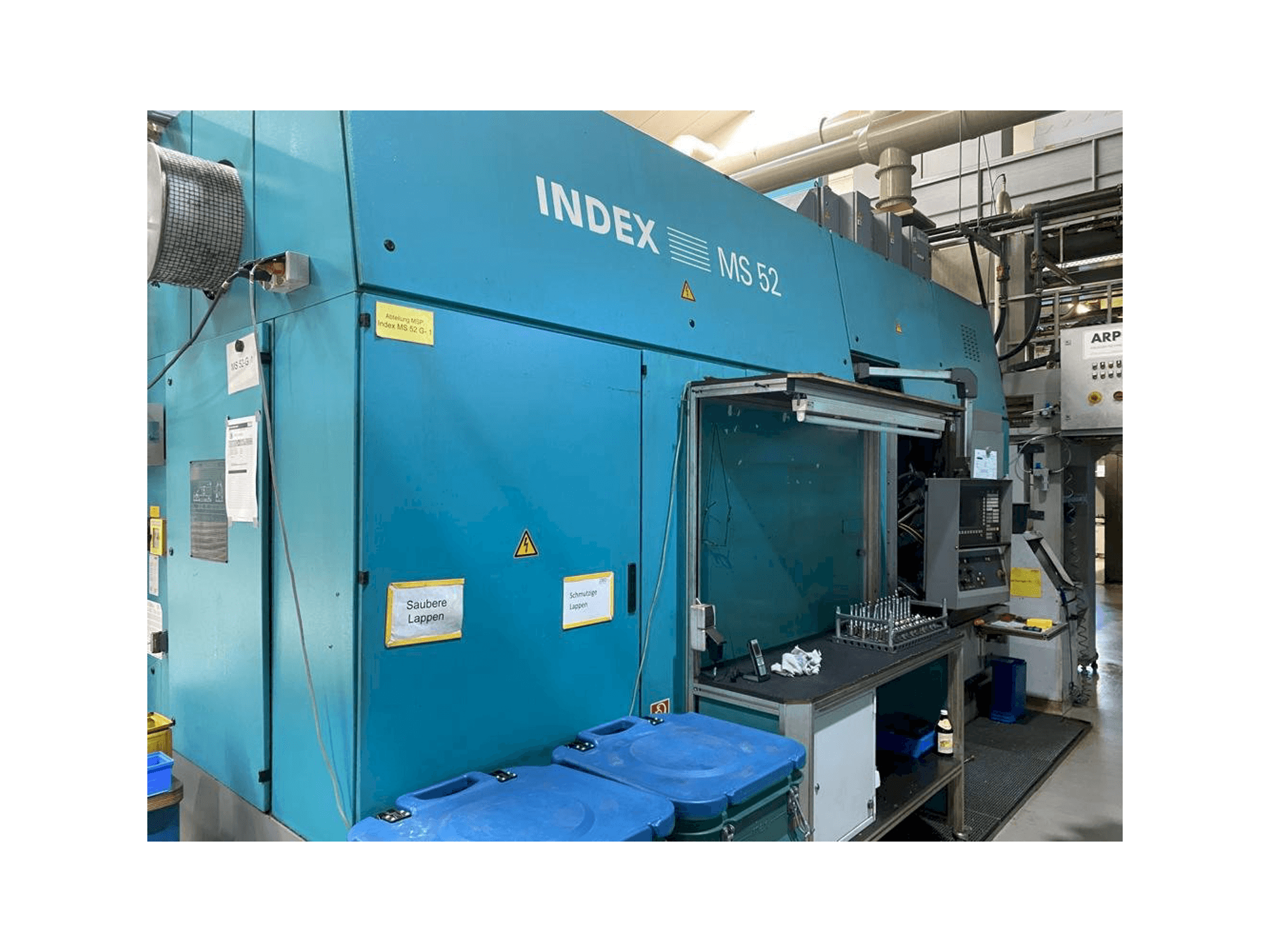 Index MS 52 G Mašinos vaizdas iš priekio