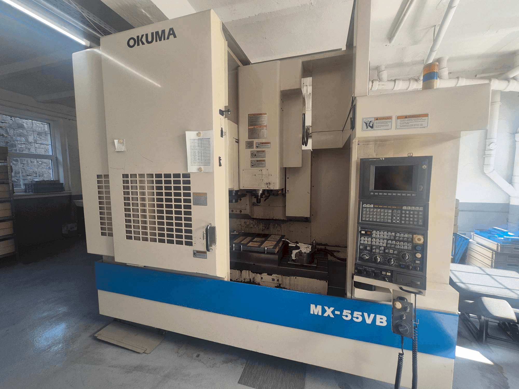Okuma MX-55VB Mašinos vaizdas iš priekio