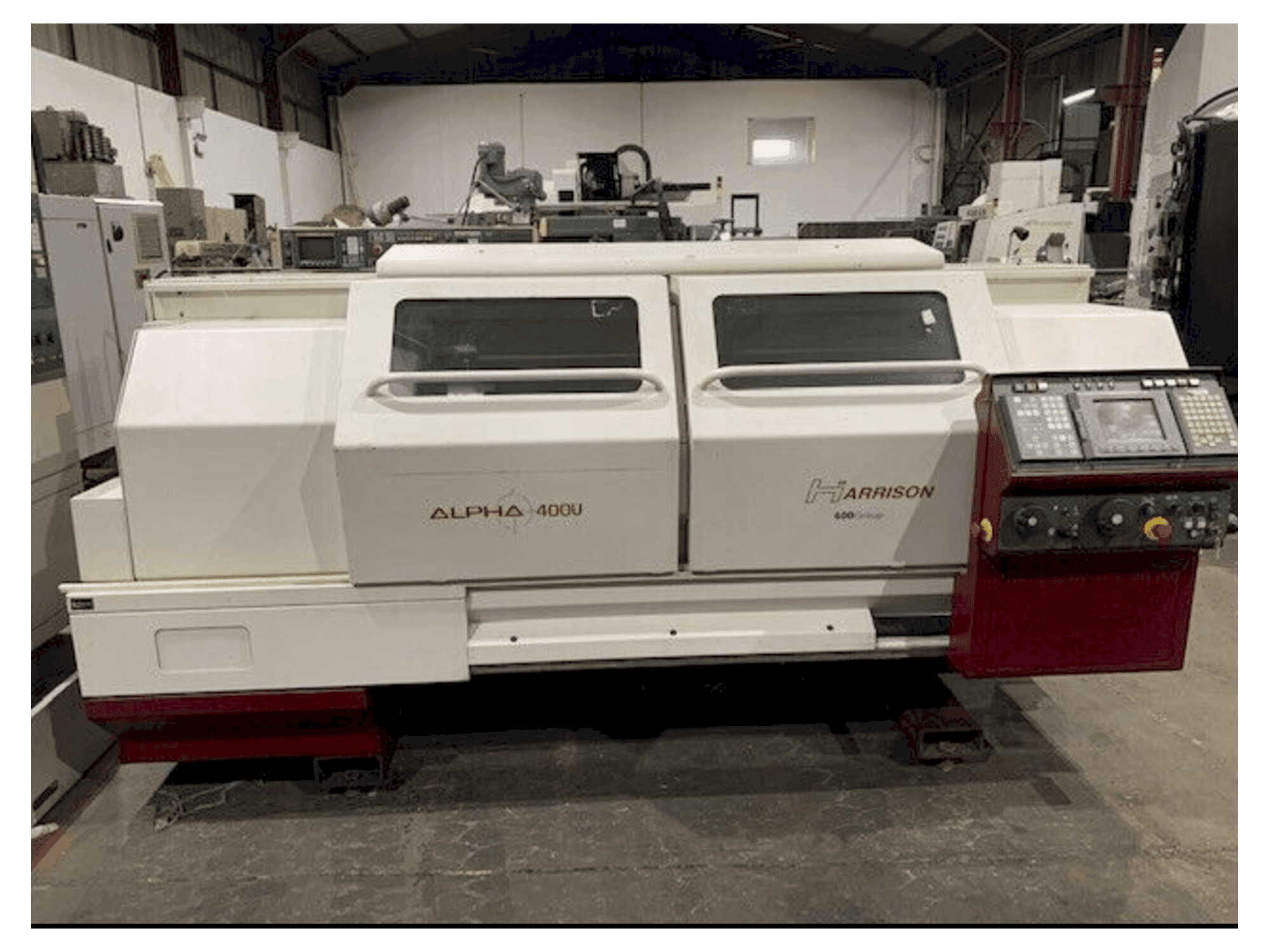 Harrison ALPHA 400 U Mašinos vaizdas iš priekio