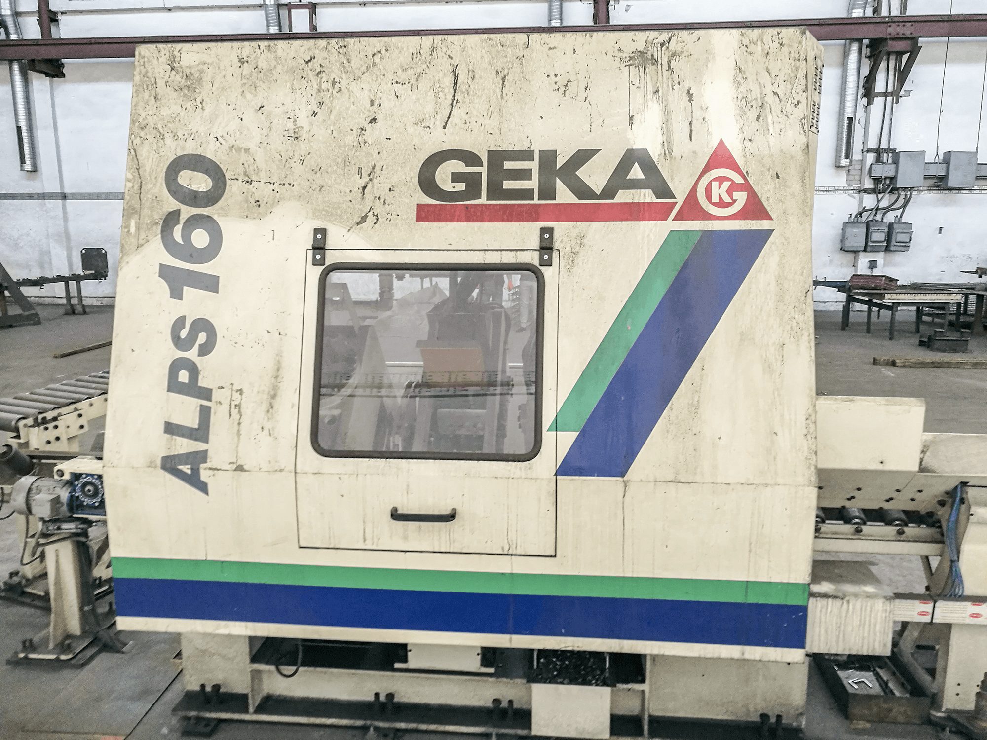 GEKA ALPS-150 Mašinos vaizdas iš priekio