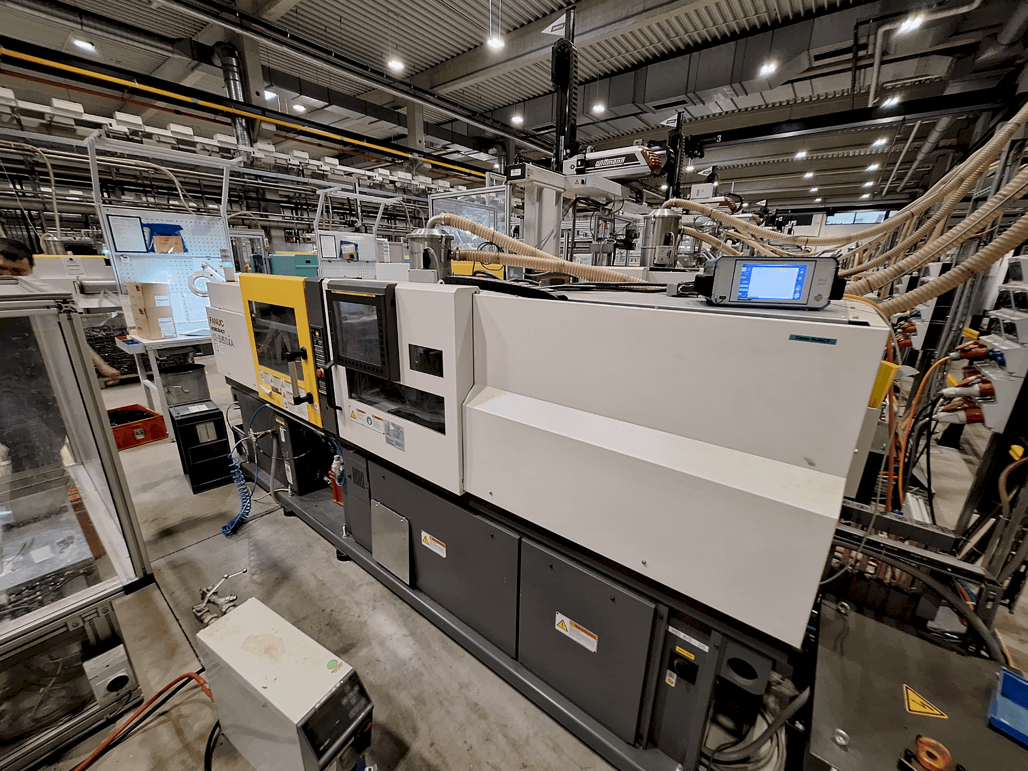 FANUC Roboshot S50iA Mašinos vaizdas iš priekio