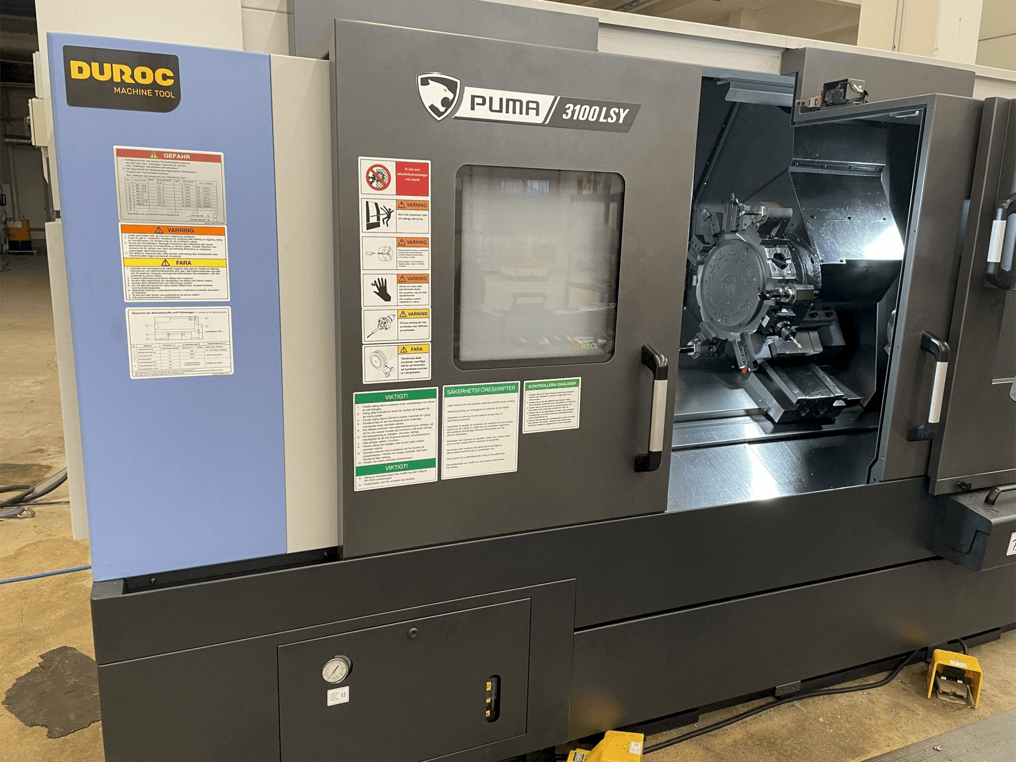 Doosan Puma Mašinos vaizdas iš priekio