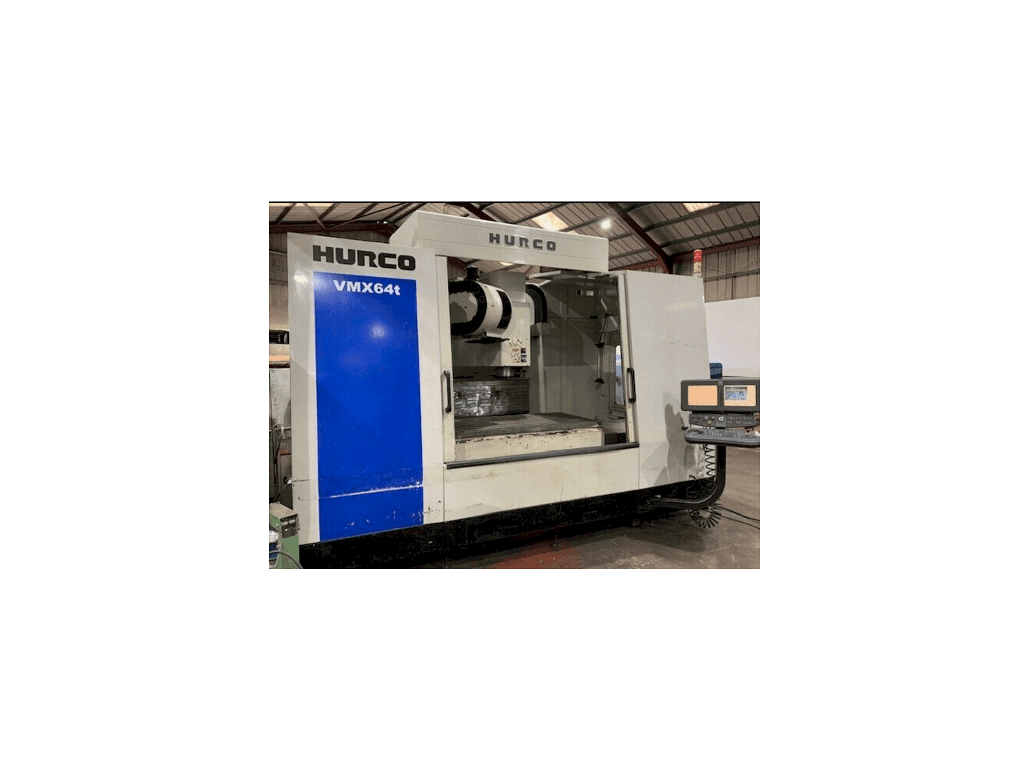 Hurco VMX 64/40T Mašinos vaizdas iš kairės pusės