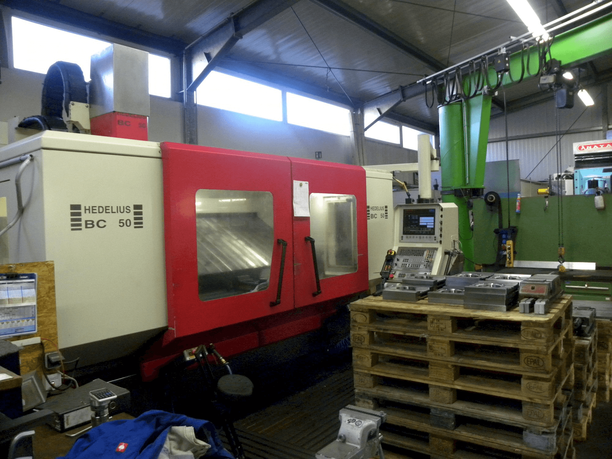 HEDELIUS BC-50 Mašinos vaizdas iš priekio