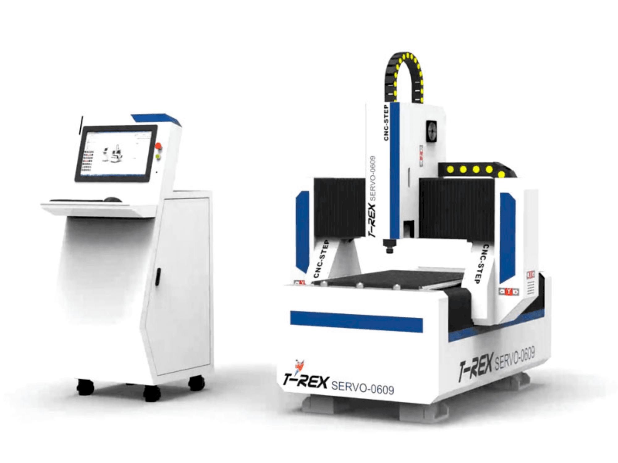 T-Rex Servo-0609 Mašinos vaizdas iš priekio