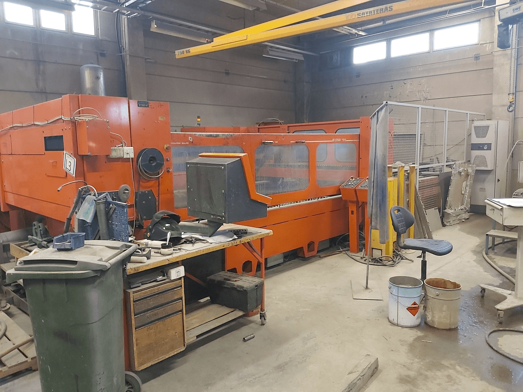 Bystronic BTL 3500 Mašinos vaizdas iš priekio