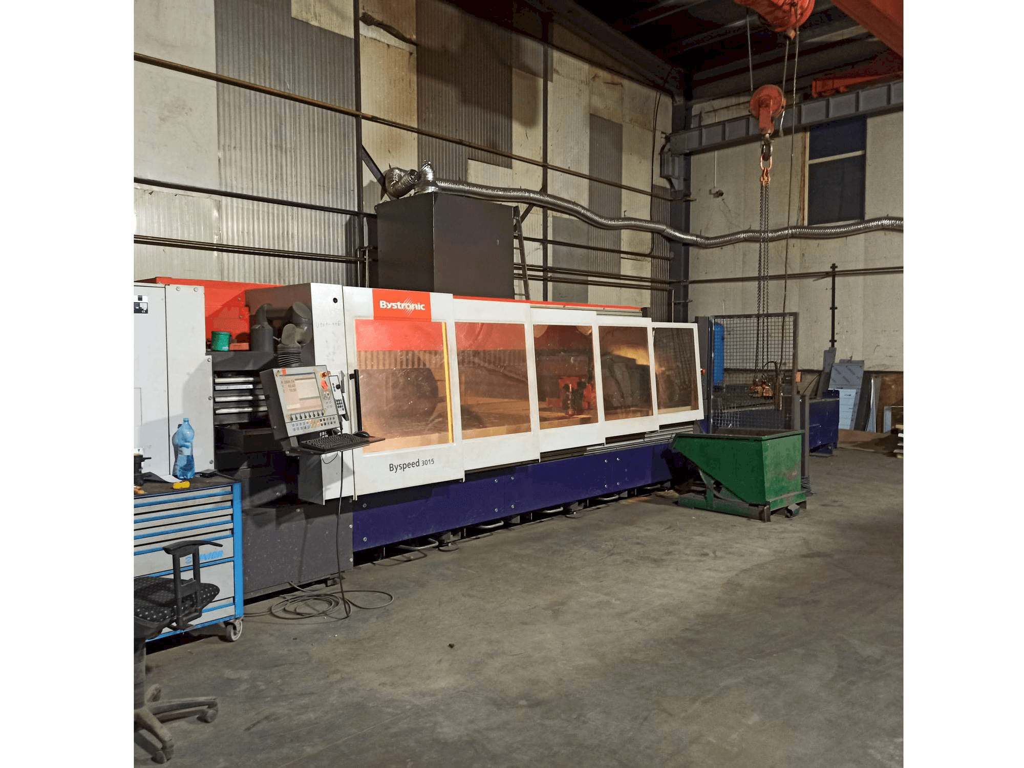 Bystronic BySpeed 3015 Mašinos vaizdas iš priekio