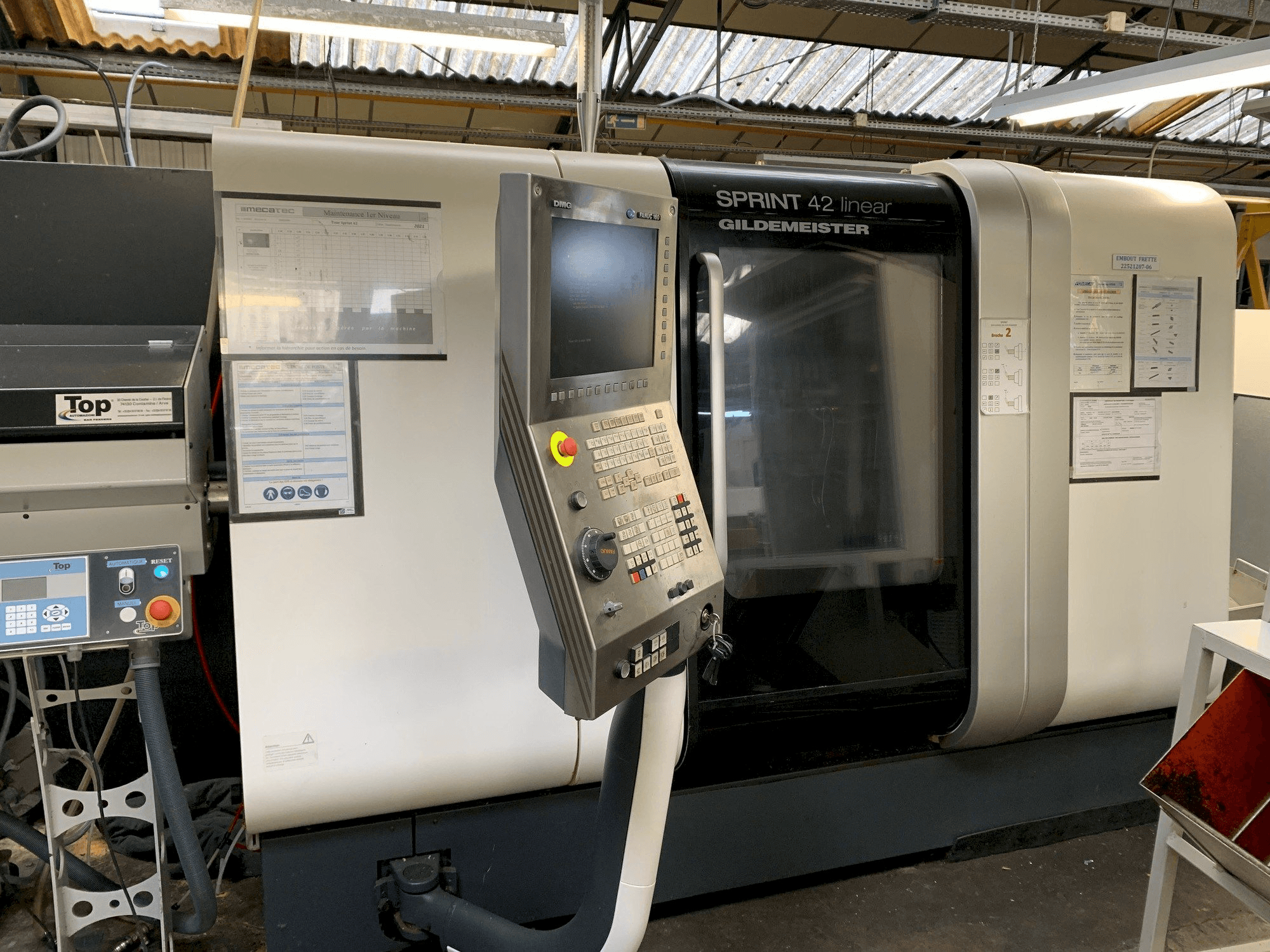 DMG SPRINT 42 linear Mašinos vaizdas iš priekio