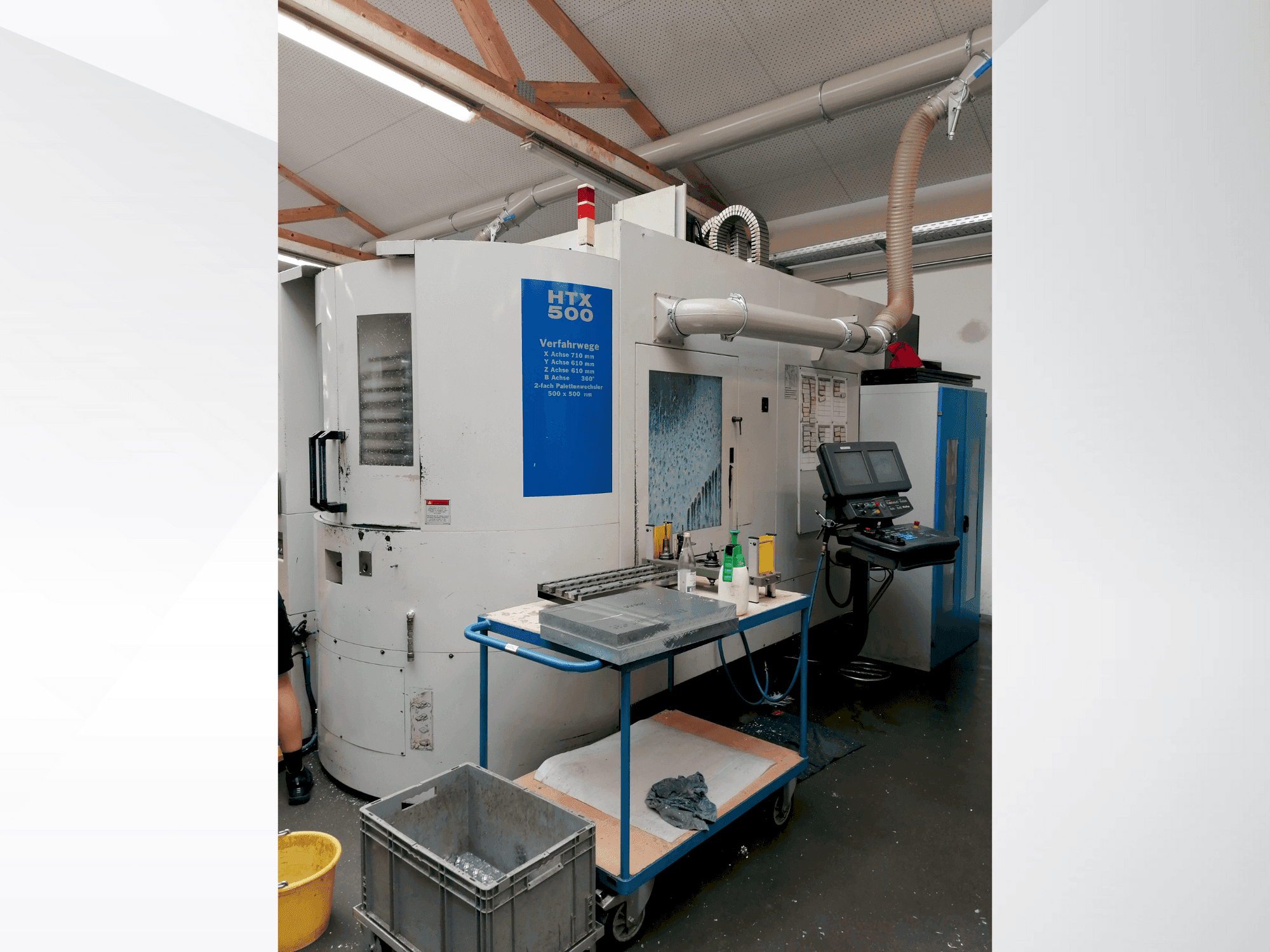 Hurco HTX 500 Mašinos vaizdas iš priekio