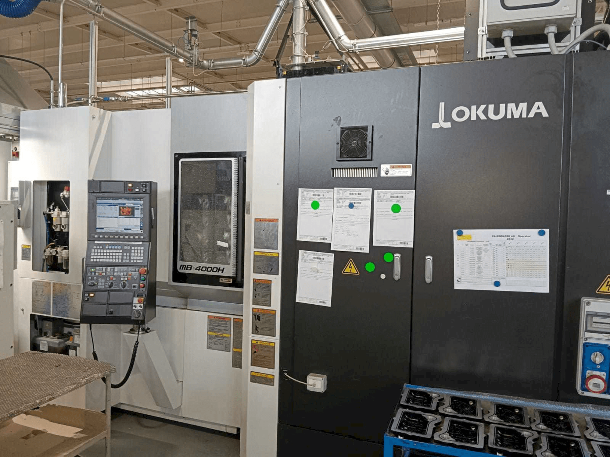 Okuma MB-4000H Mašinos vaizdas iš priekio