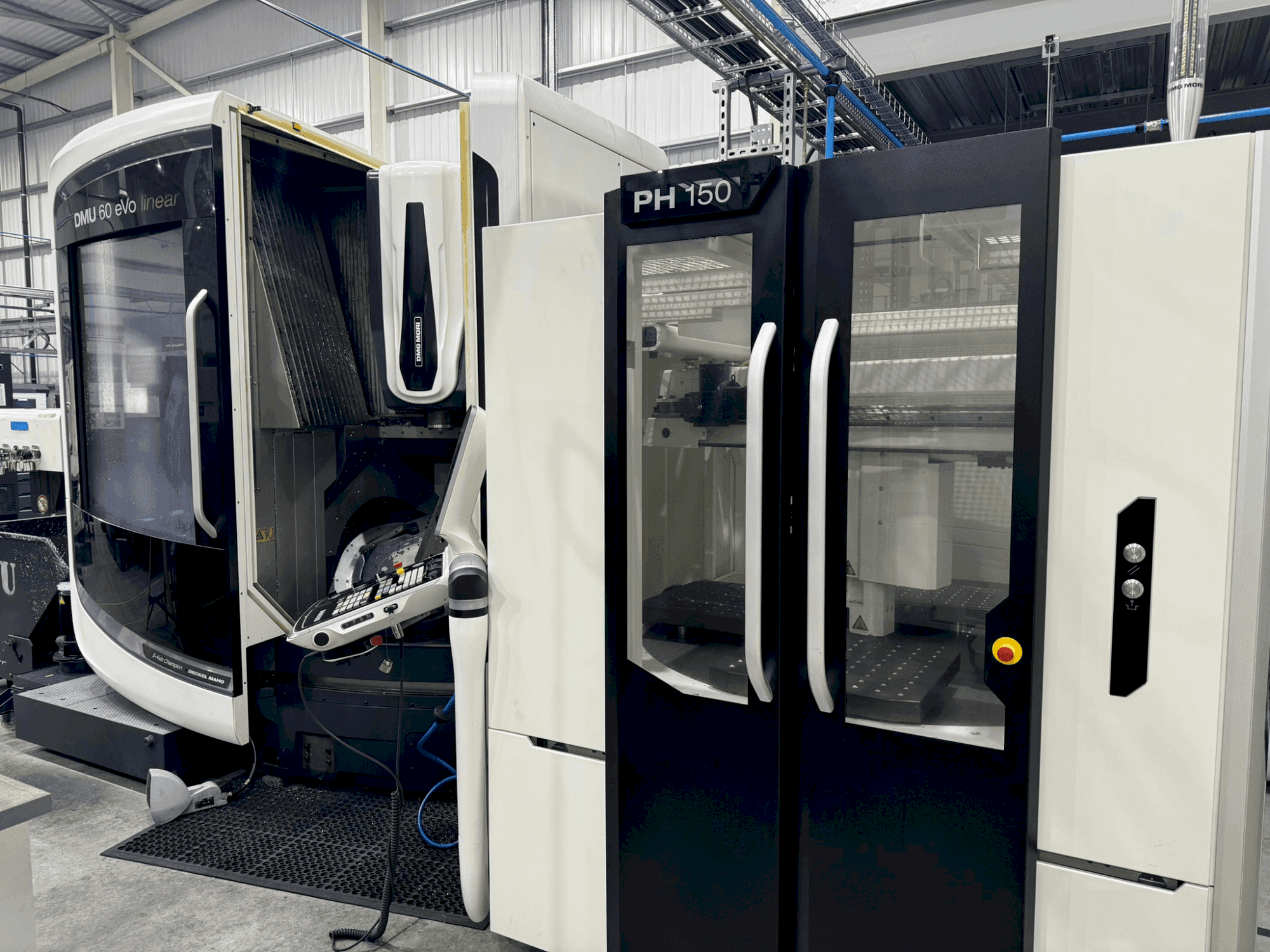 DMG MORI DMU 60 eVo + PH150 Mašinos vaizdas iš priekio