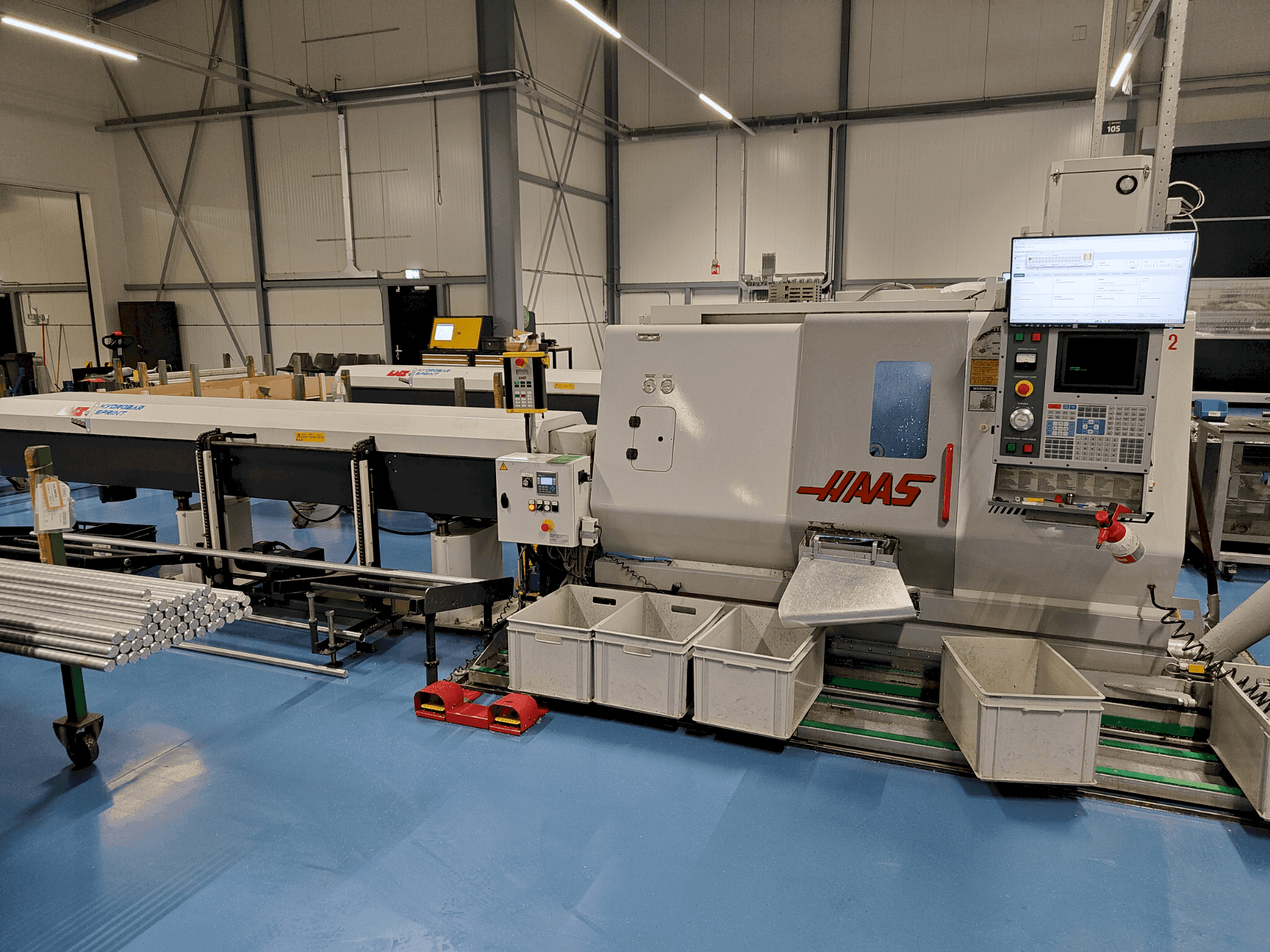HAAS TL-15BHE Mašinos vaizdas iš priekio