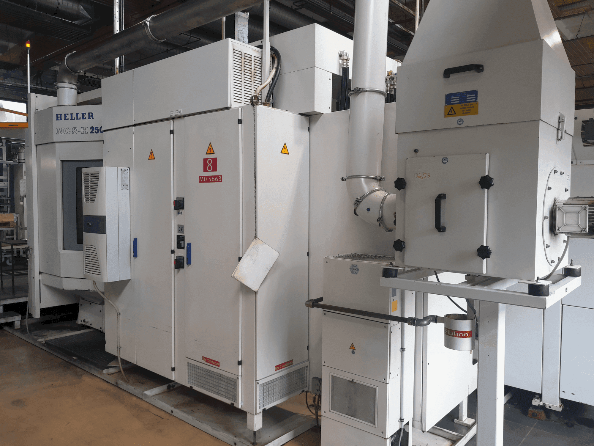 HELLER MCS-H 250 Mašinos vaizdas iš priekio