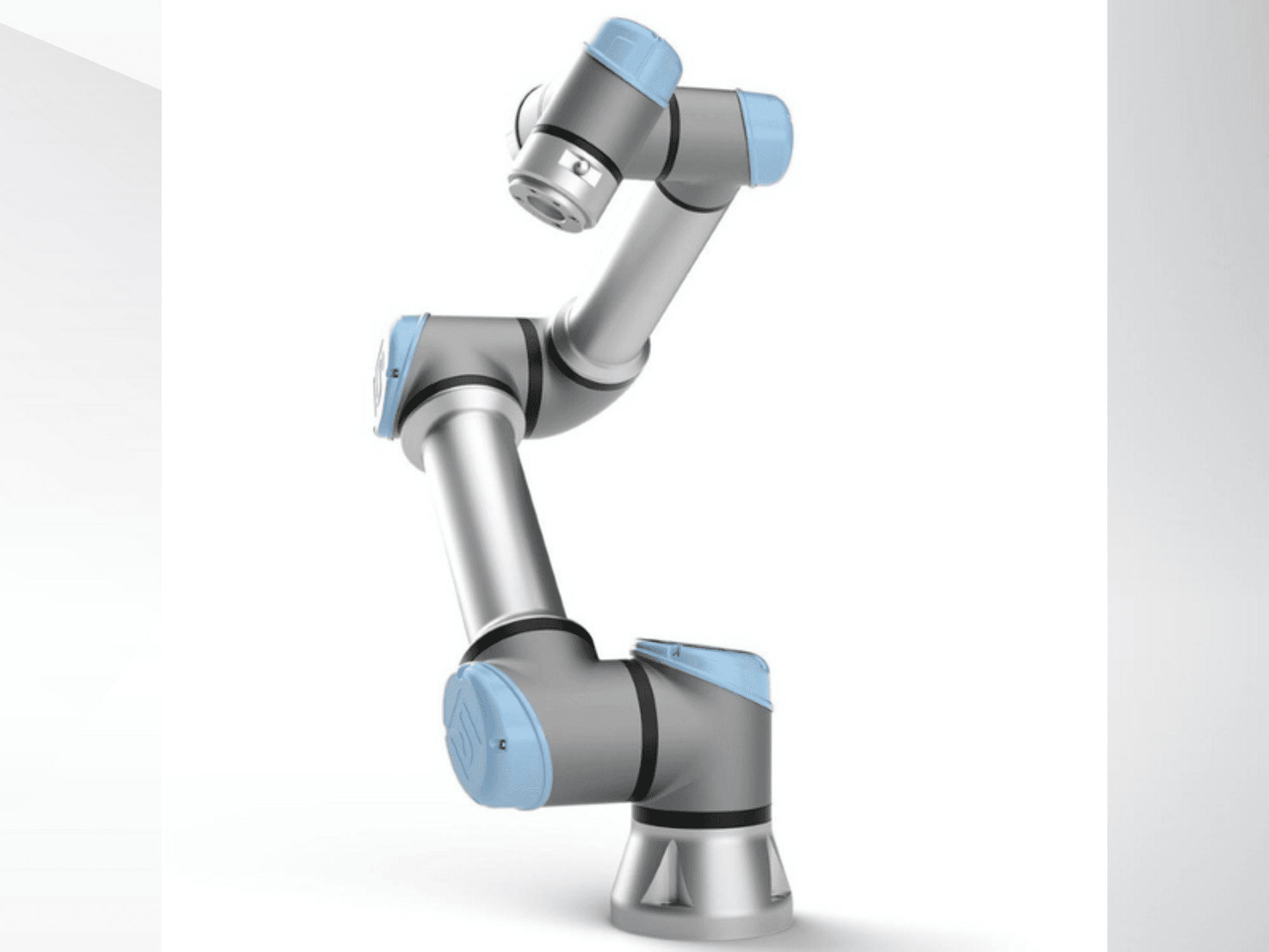 Universal Robots UR-3e Mašinos vaizdas iš priekio