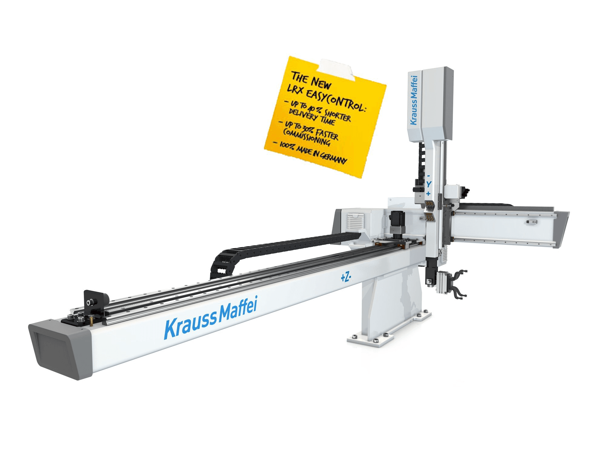 Krauss Maffei LRX EasyControl 50 Mašinos vaizdas iš priekio