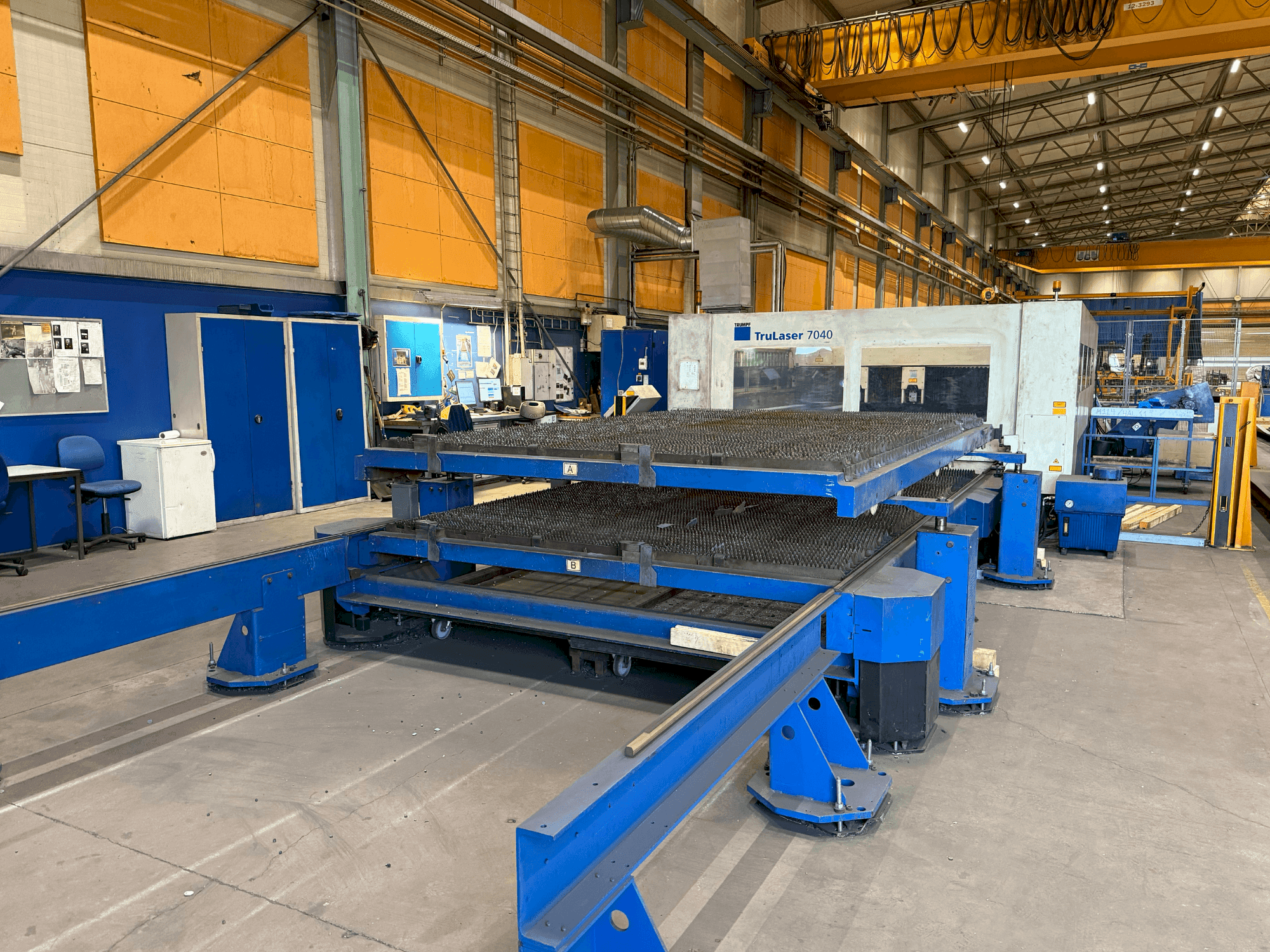 TRUMPF Trulaser 7040 Mašinos vaizdas iš priekio