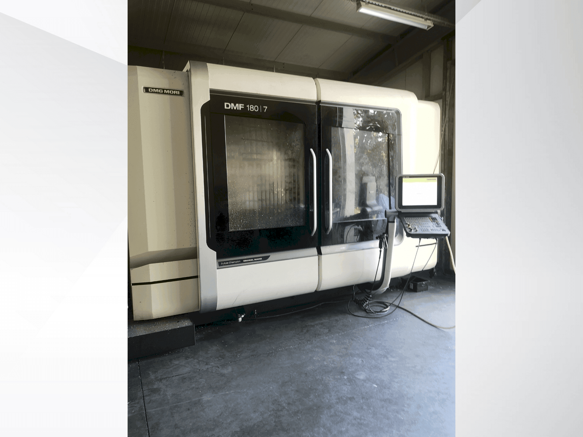DMG MORI DMF 180/7 Mašinos vaizdas iš priekio