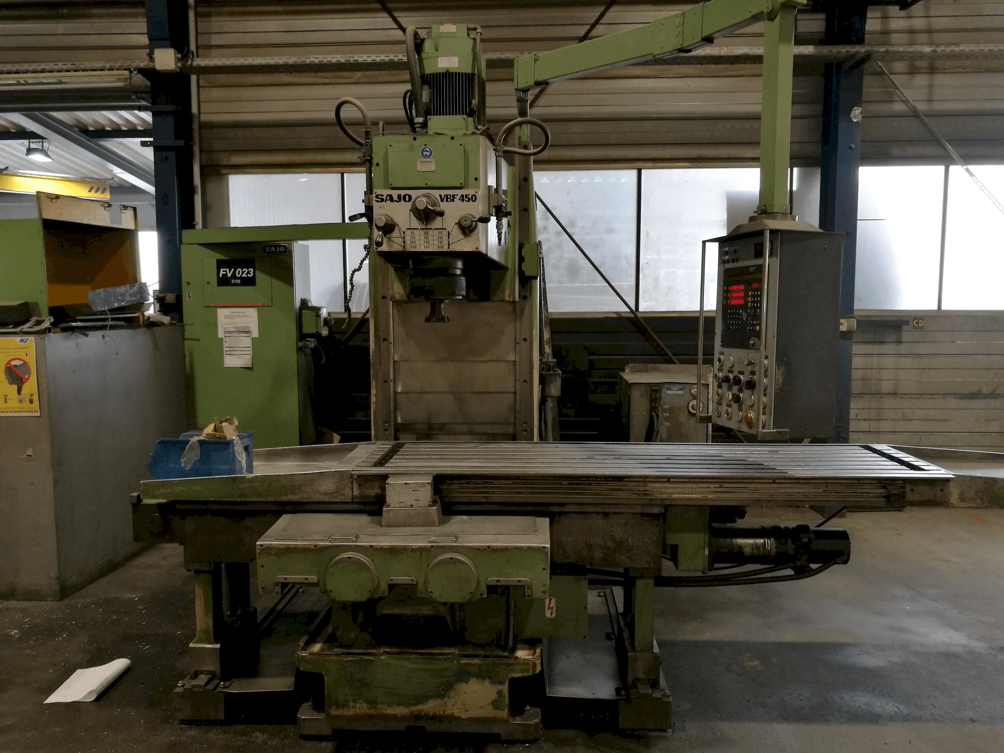 SAJO VBF450 Mašinos vaizdas iš priekio