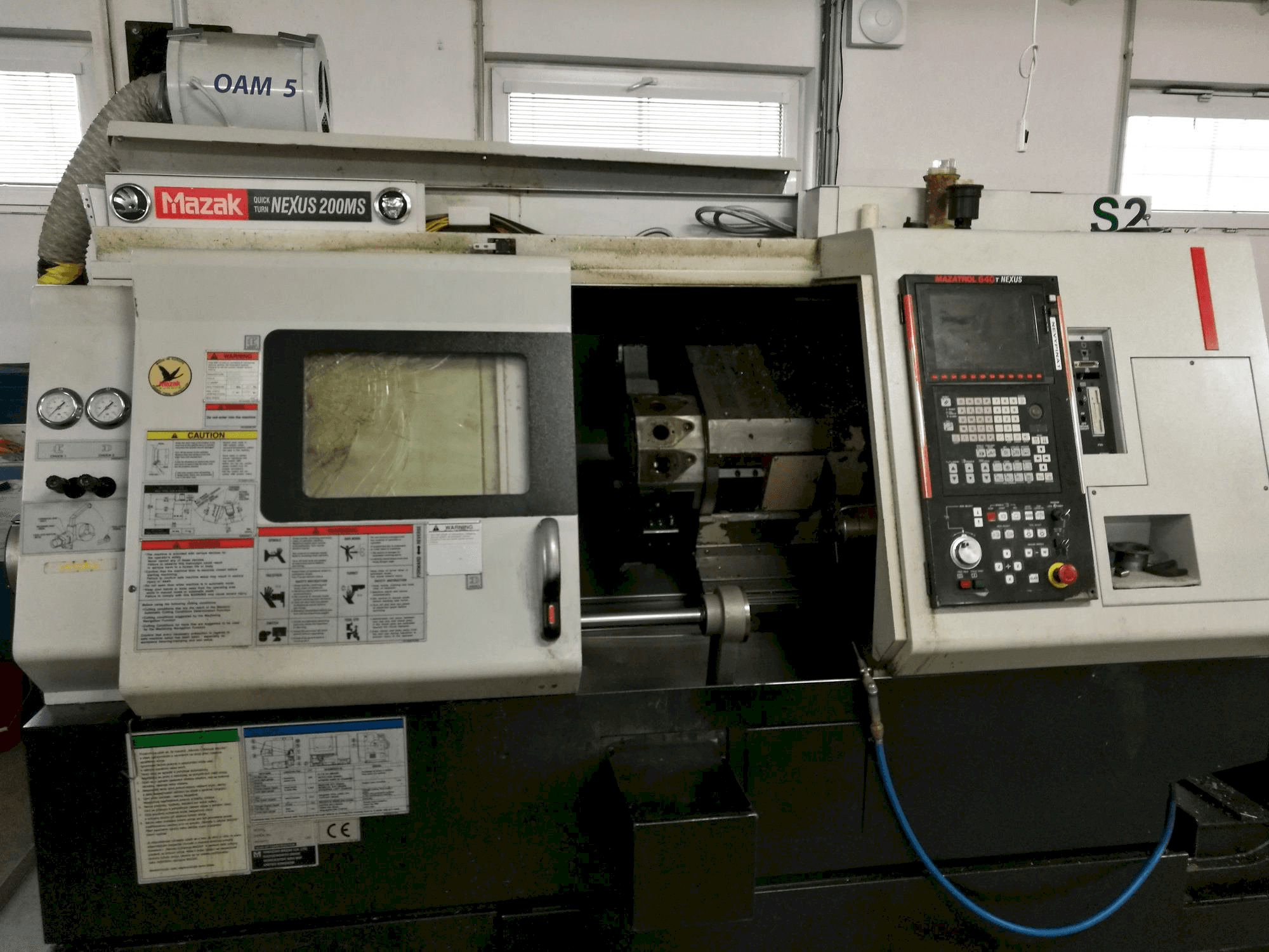 Mazak QT Nexus-200 MS Mašinos vaizdas iš priekio