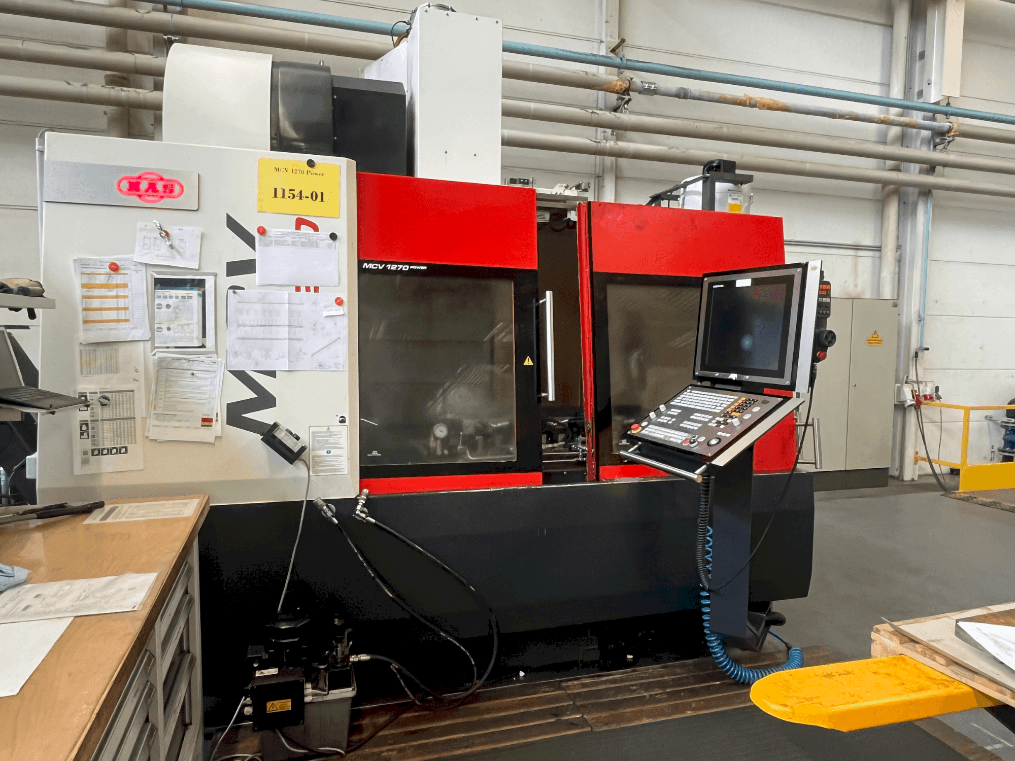 MAS MCV 1270 Power Mašinos vaizdas iš priekio