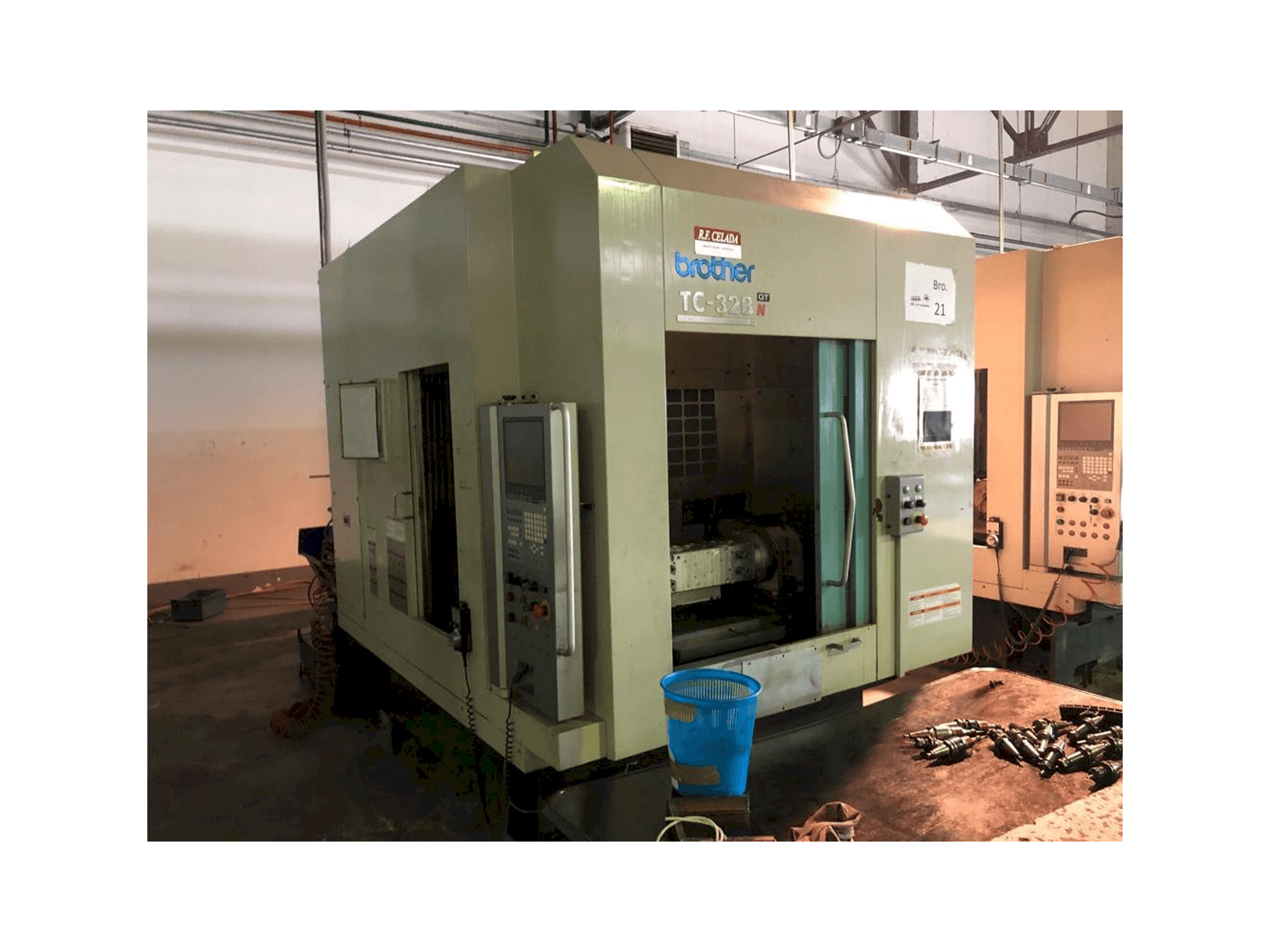 Brother TC 32B Mašinos vaizdas iš priekio