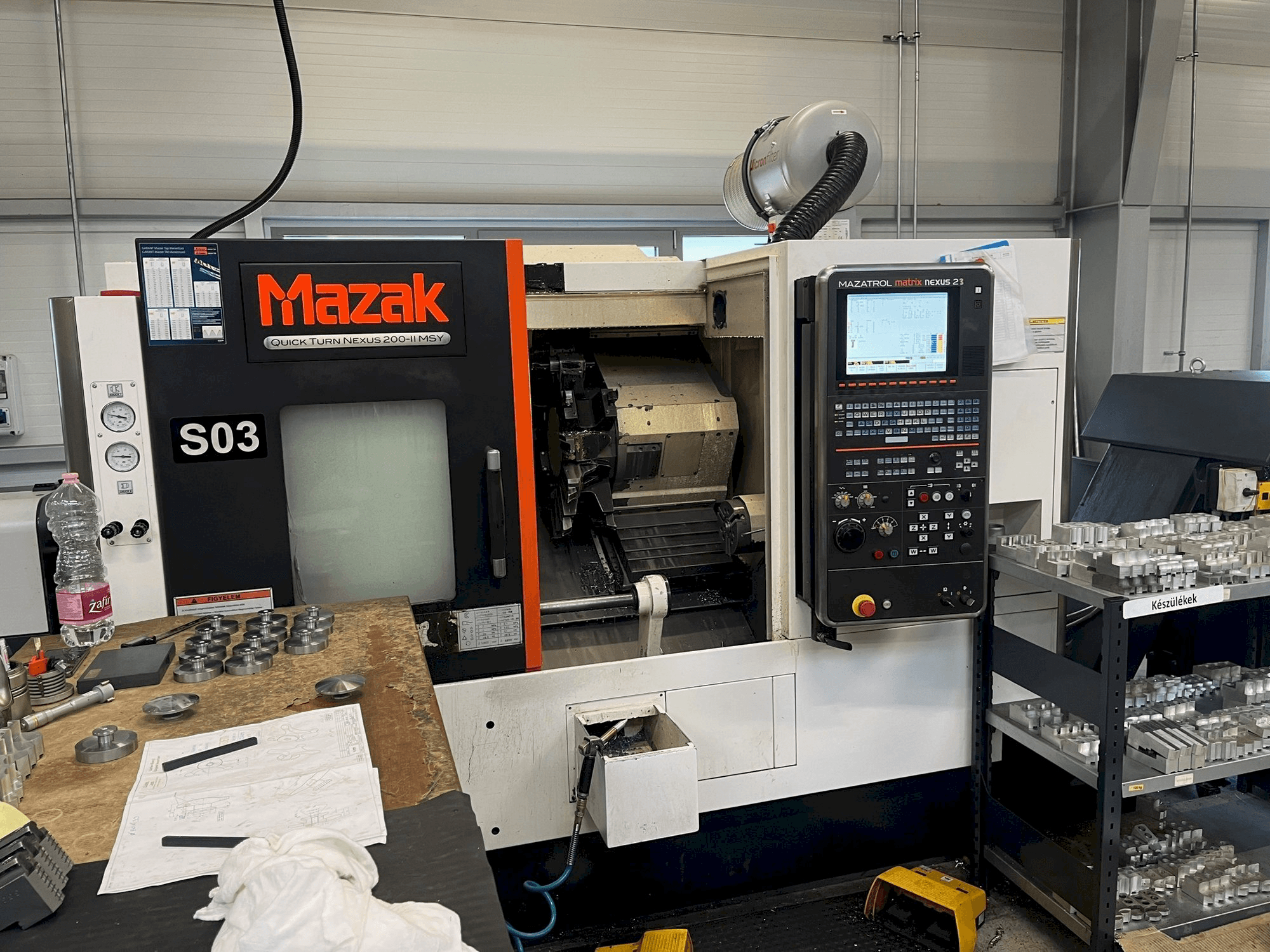 Mazak QTN200-MSY V6 Mašinos vaizdas iš priekio