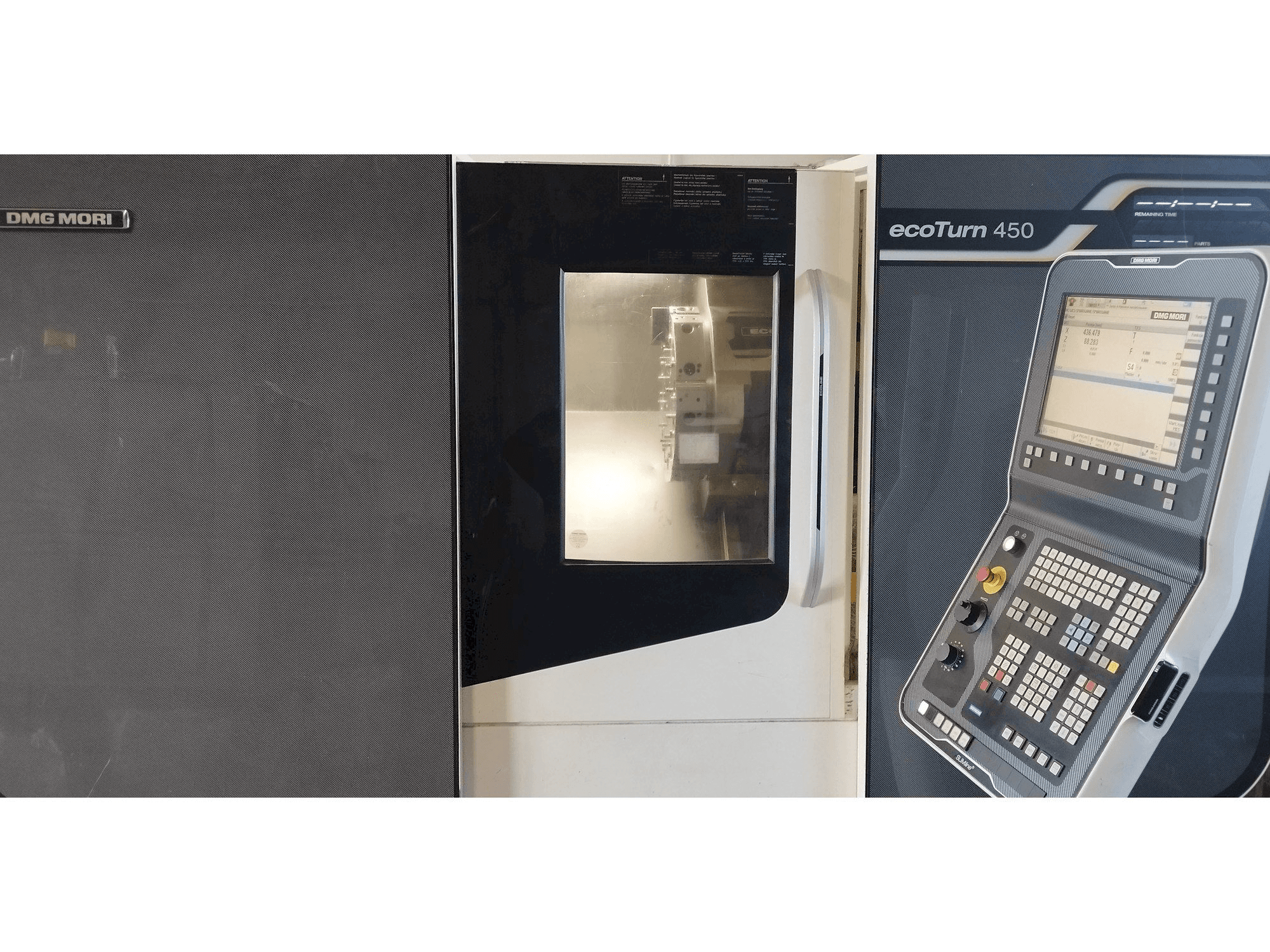 DMG MORI EcoTurn 450 Mašinos vaizdas iš priekio