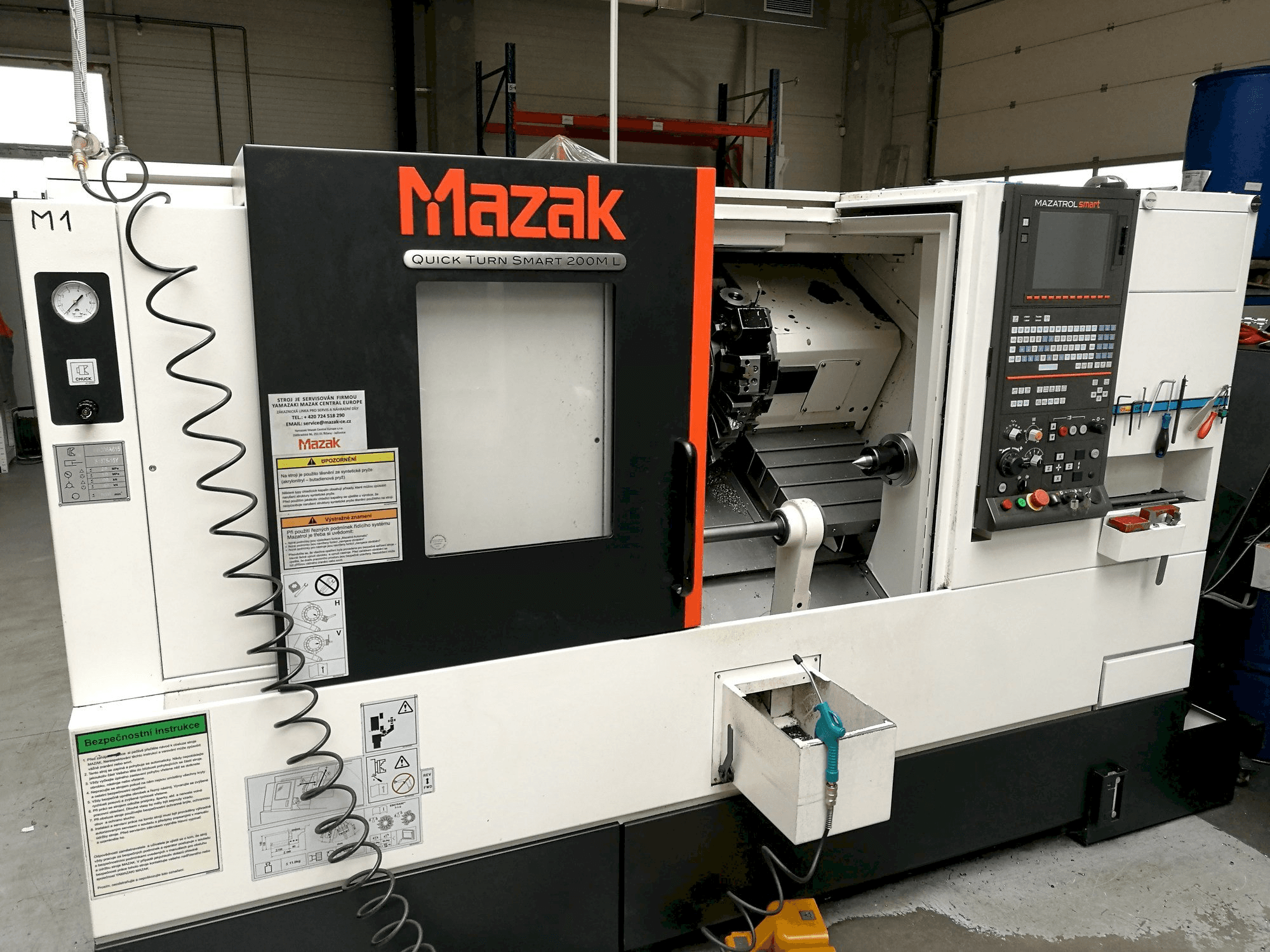 Mazak Quick Turn Smart 200 ML Mašinos vaizdas iš priekio