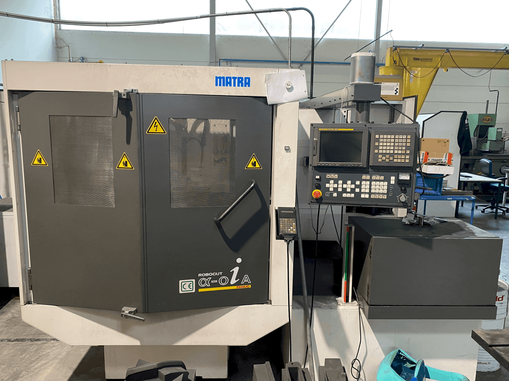 FANUC ROBOCUT α-0iA Mašinos vaizdas iš priekio
