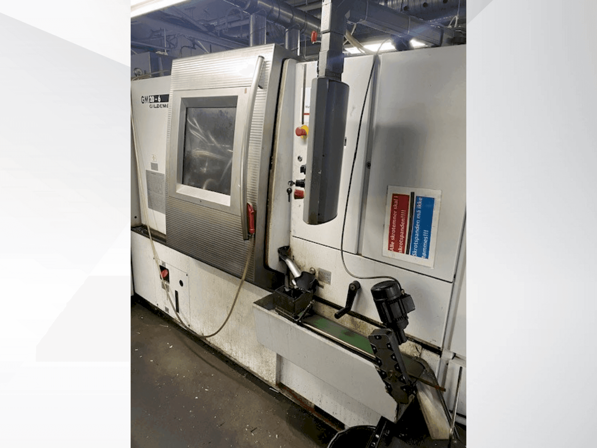 Gildemeister GM 20-6 Mašinos vaizdas iš priekio