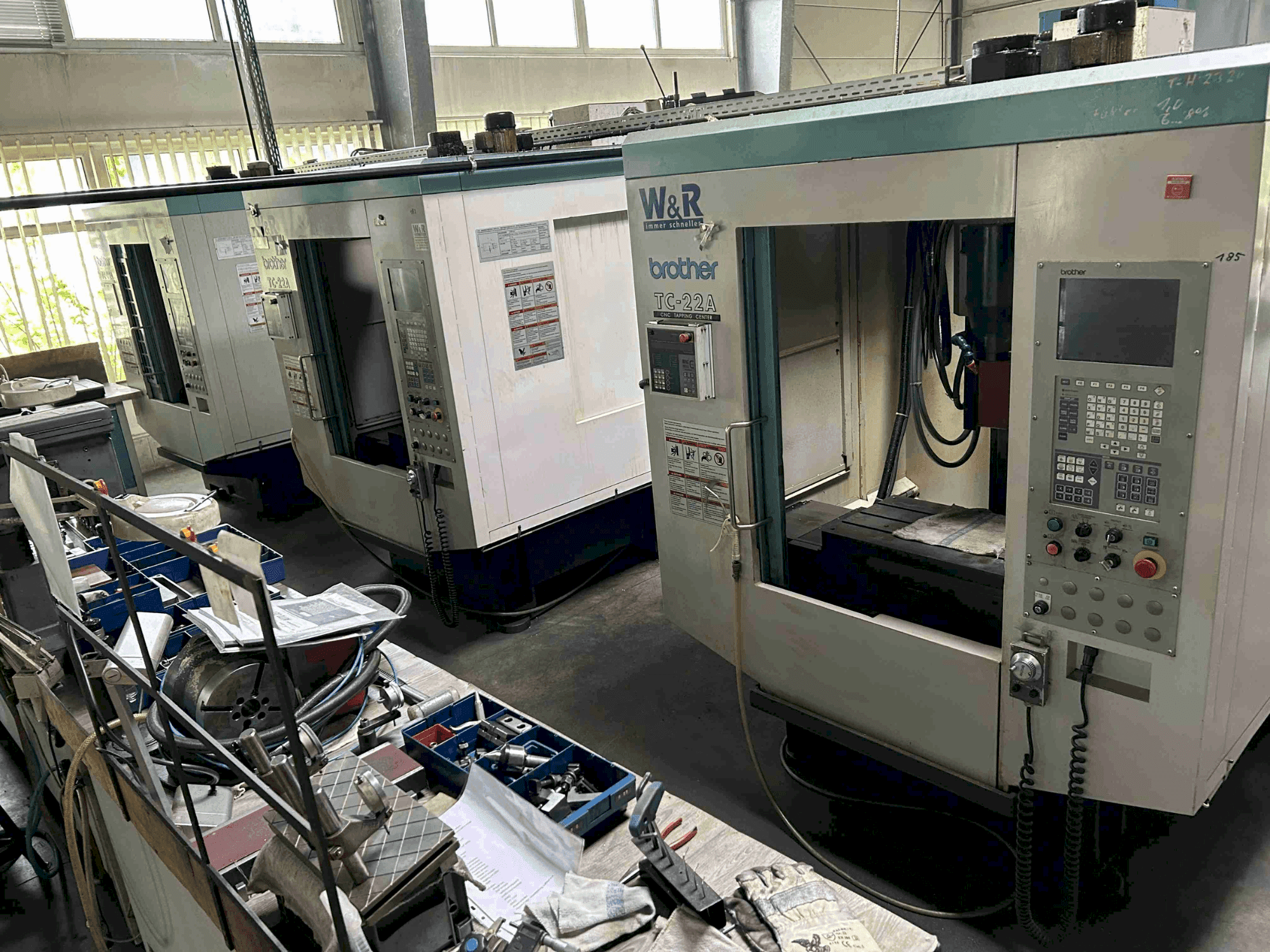 Brother TC-22A Mašinos vaizdas iš priekio