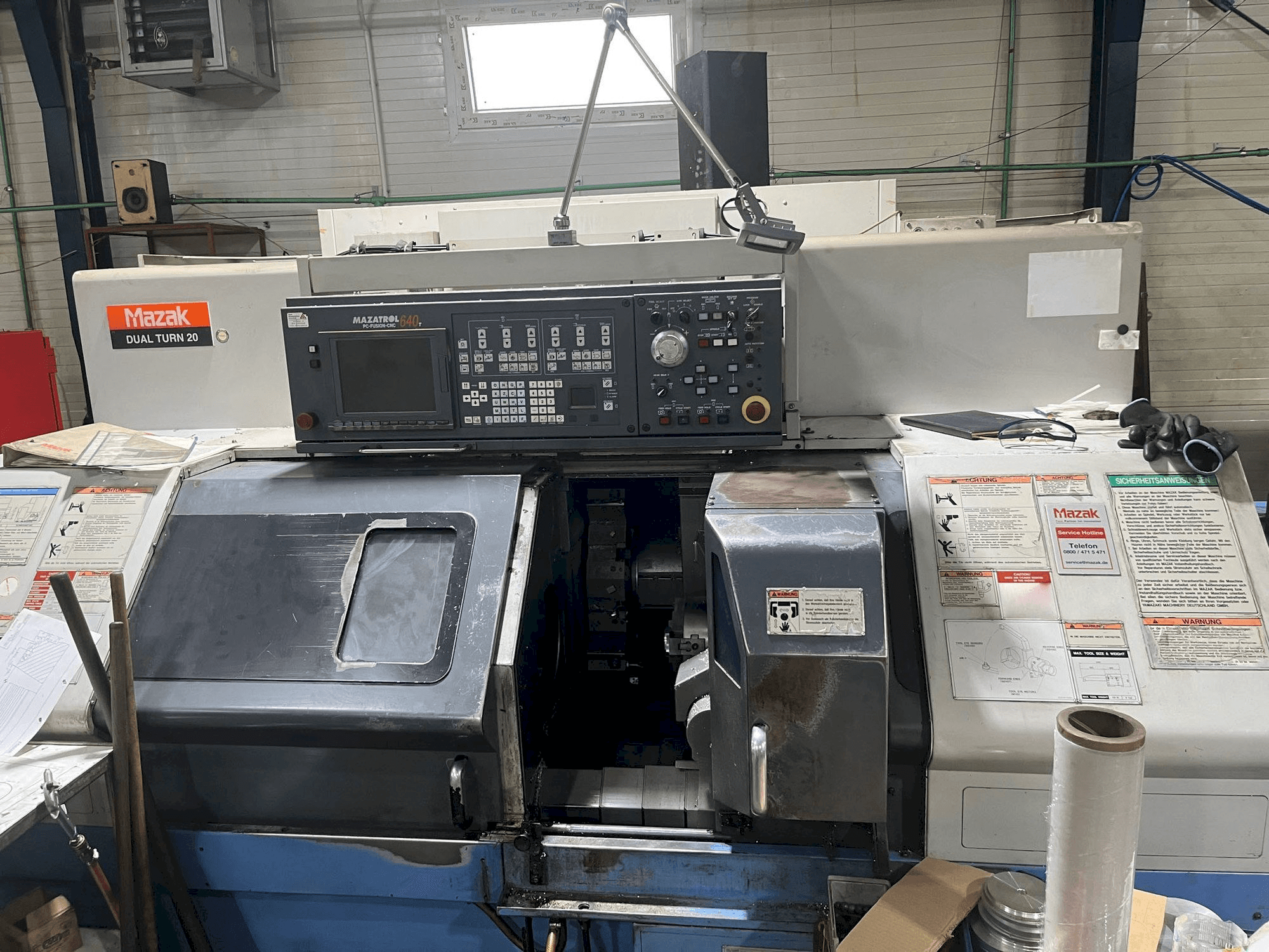 Mazak Dual Turn 20 Mašinos vaizdas iš priekio