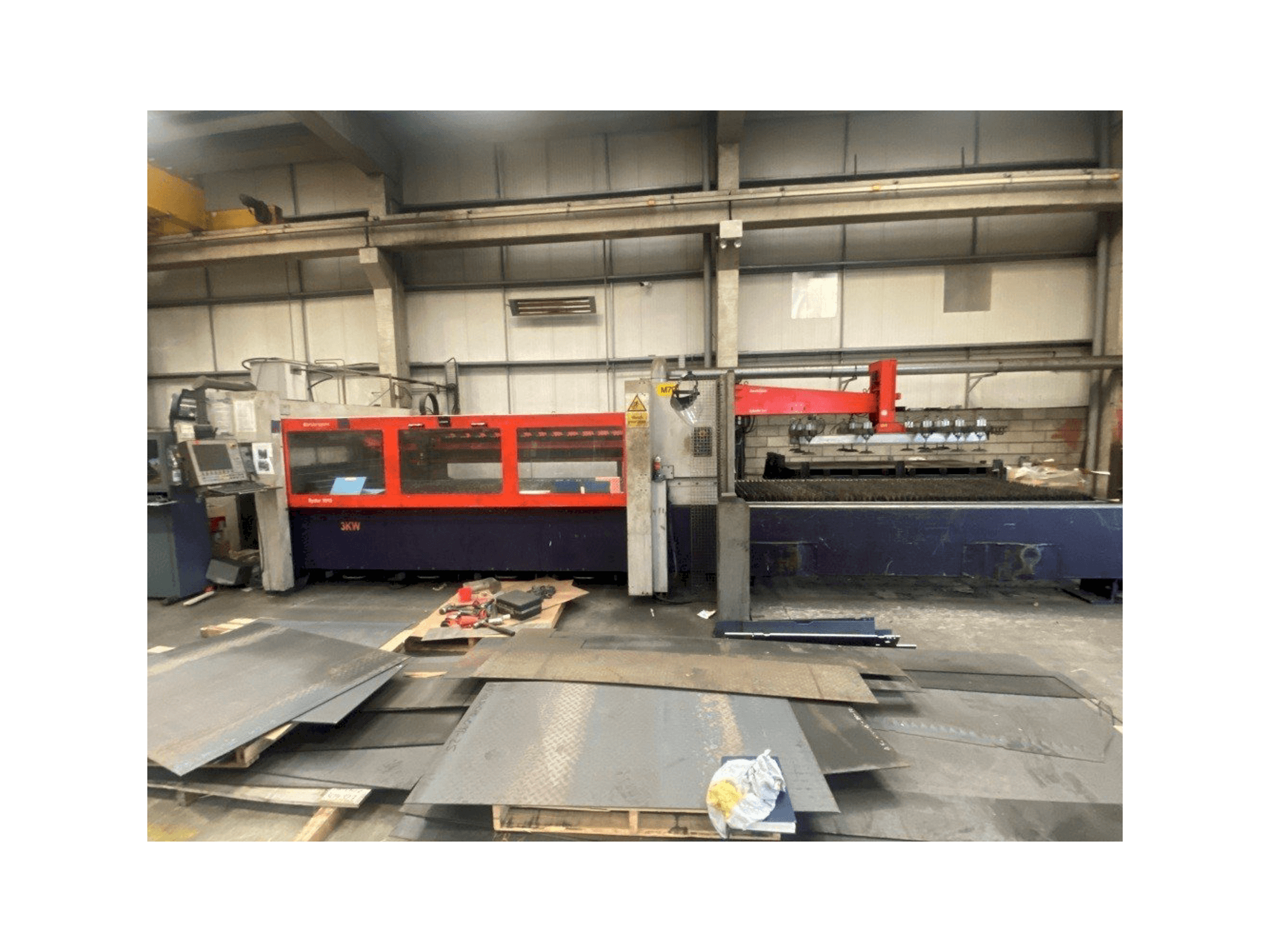 Bystronic Bystar 3015 Mašinos vaizdas iš priekio