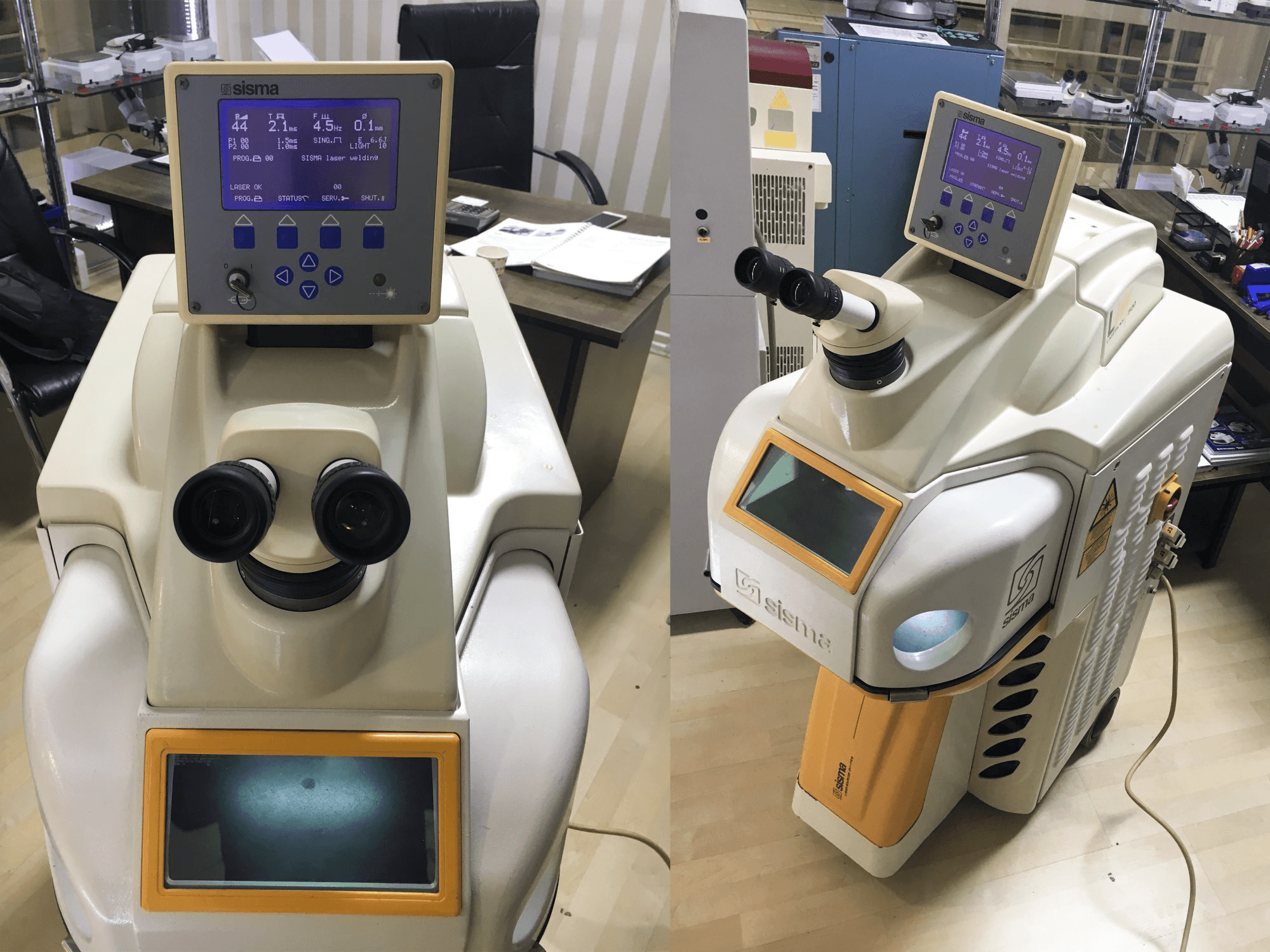 Sisma LM 500 Mašinos vaizdas iš priekio